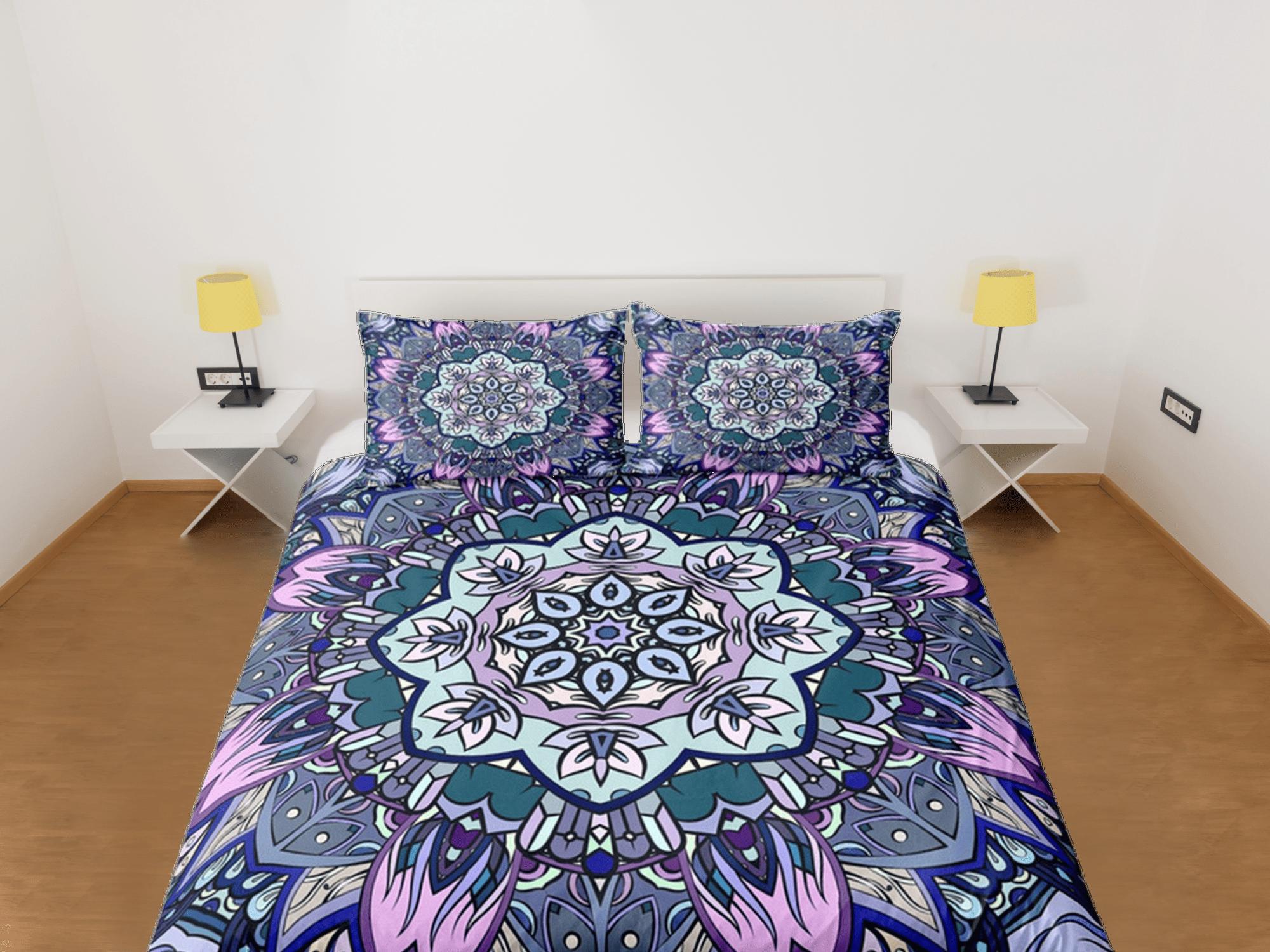 daintyduvet Mandala Duvet Cover Set Boho Bedding, Hippie Dorm Bedding & Pillowcase, Single Bed