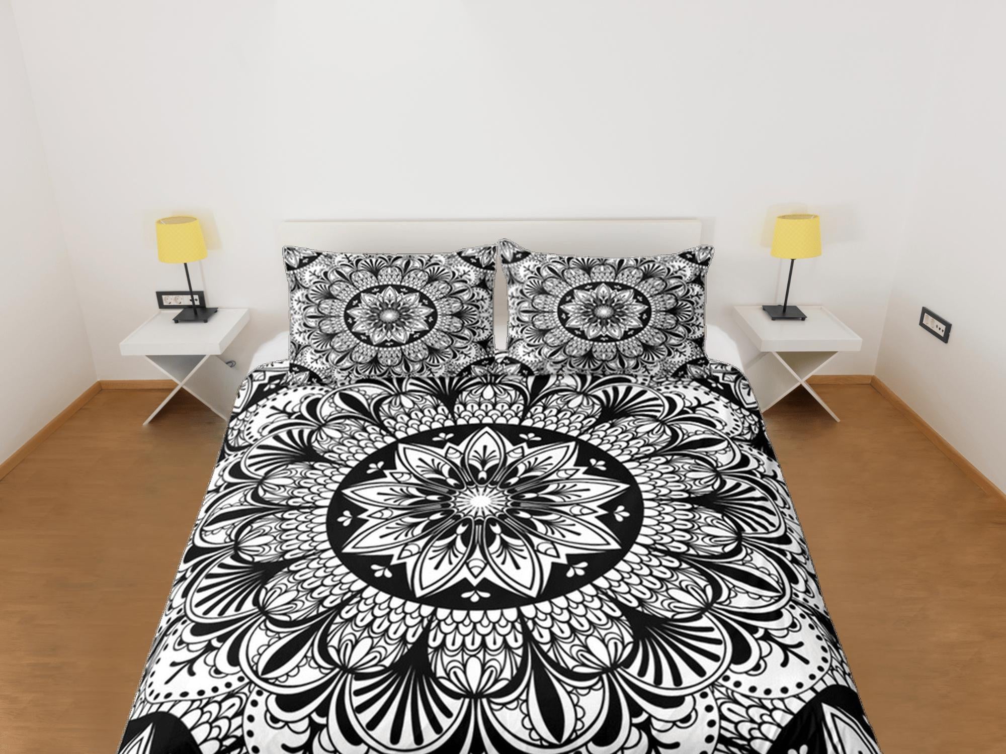 daintyduvet Mandala Duvet Cover Set Boho Bedding, Hippie Dorm Bedding & Pillowcase, Single Bed