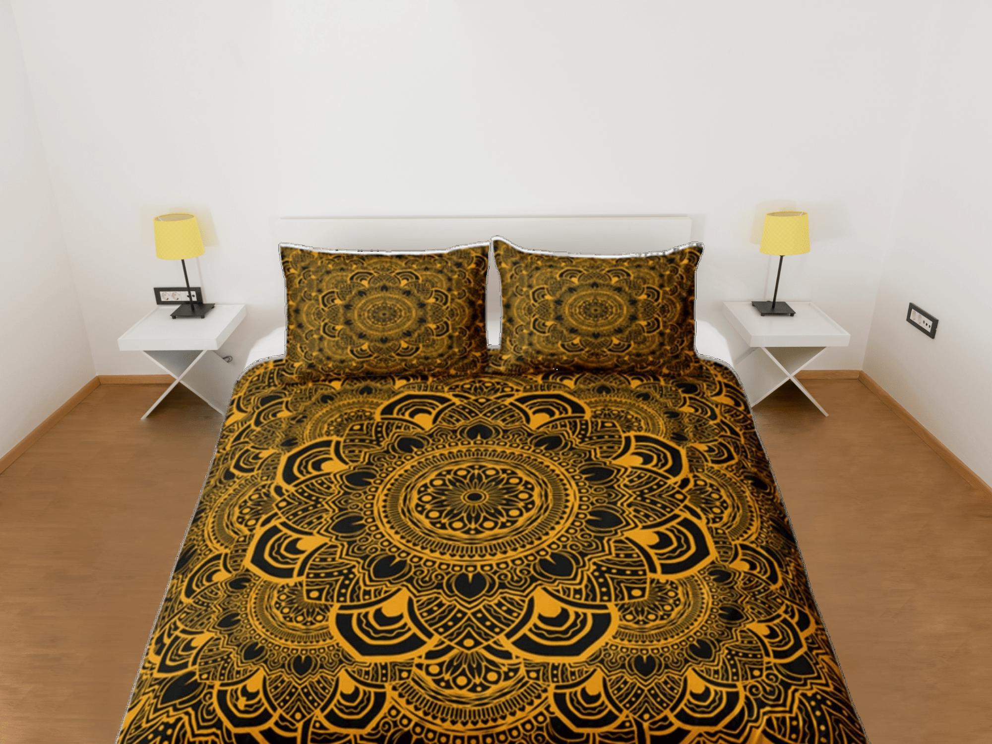 daintyduvet Mandala Duvet Cover Set Boho Bedding, Hippie Dorm Bedding & Pillowcase, Single Bed