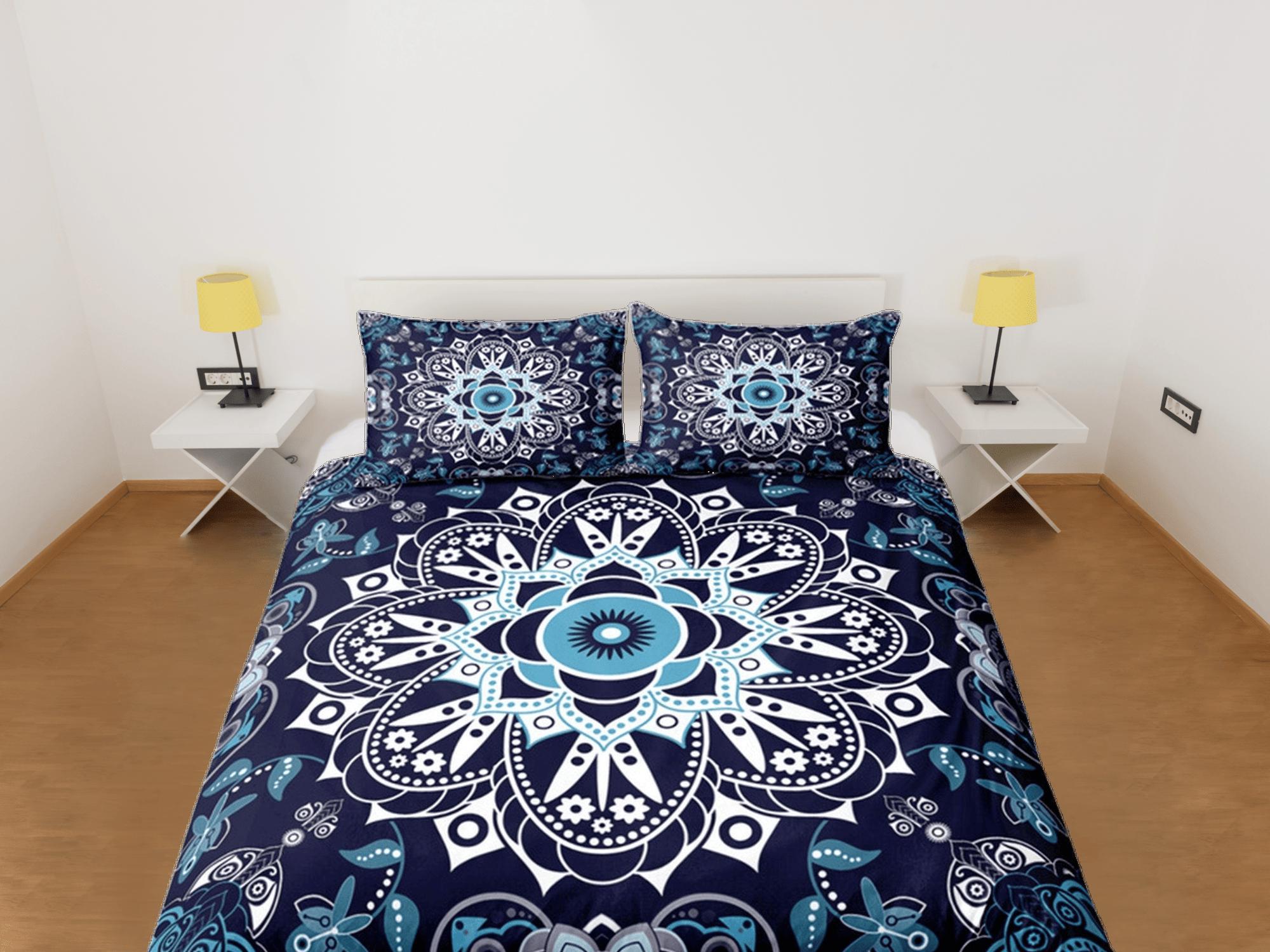 daintyduvet Mandala Duvet Cover Set Boho Bedding, Hippie Dorm Bedding & Pillowcase, Single Bed