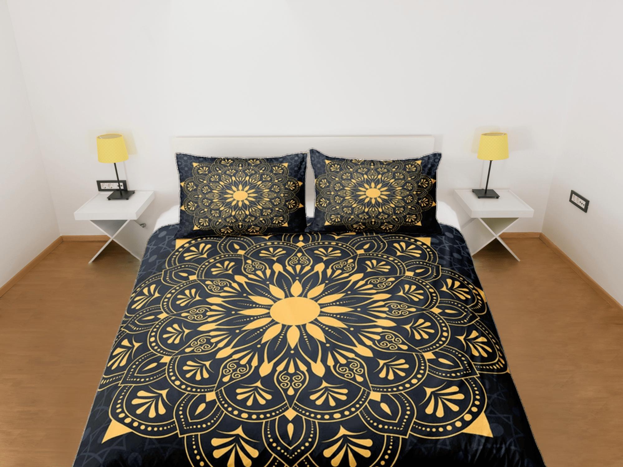 daintyduvet Mandala Duvet Cover Set Boho Bedding, Hippie Dorm Bedding & Pillowcase, Single Bed