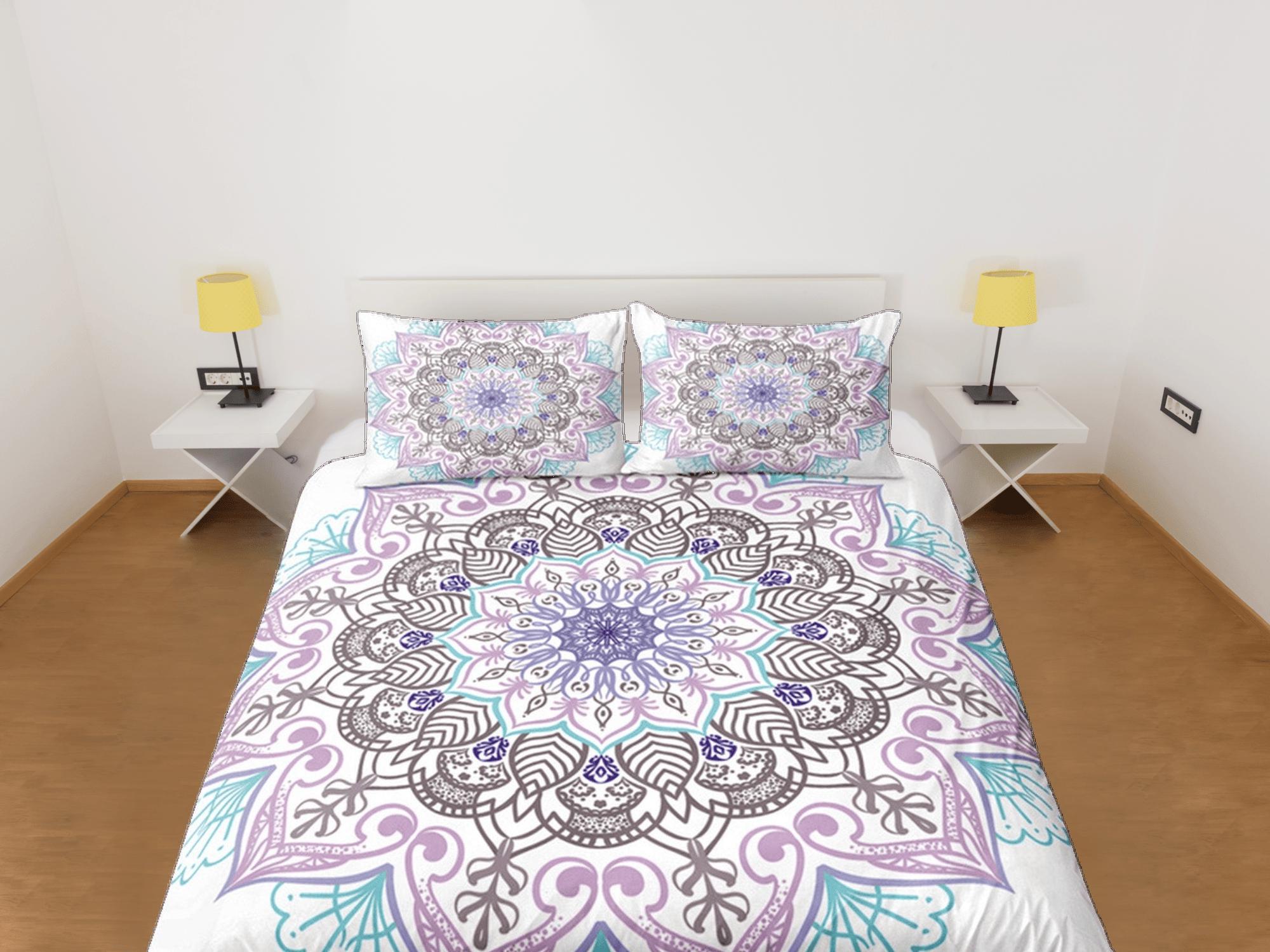 daintyduvet Mandala Duvet Cover Set Boho Bedding, Hippie Dorm Bedding & Pillowcase, Single Bed