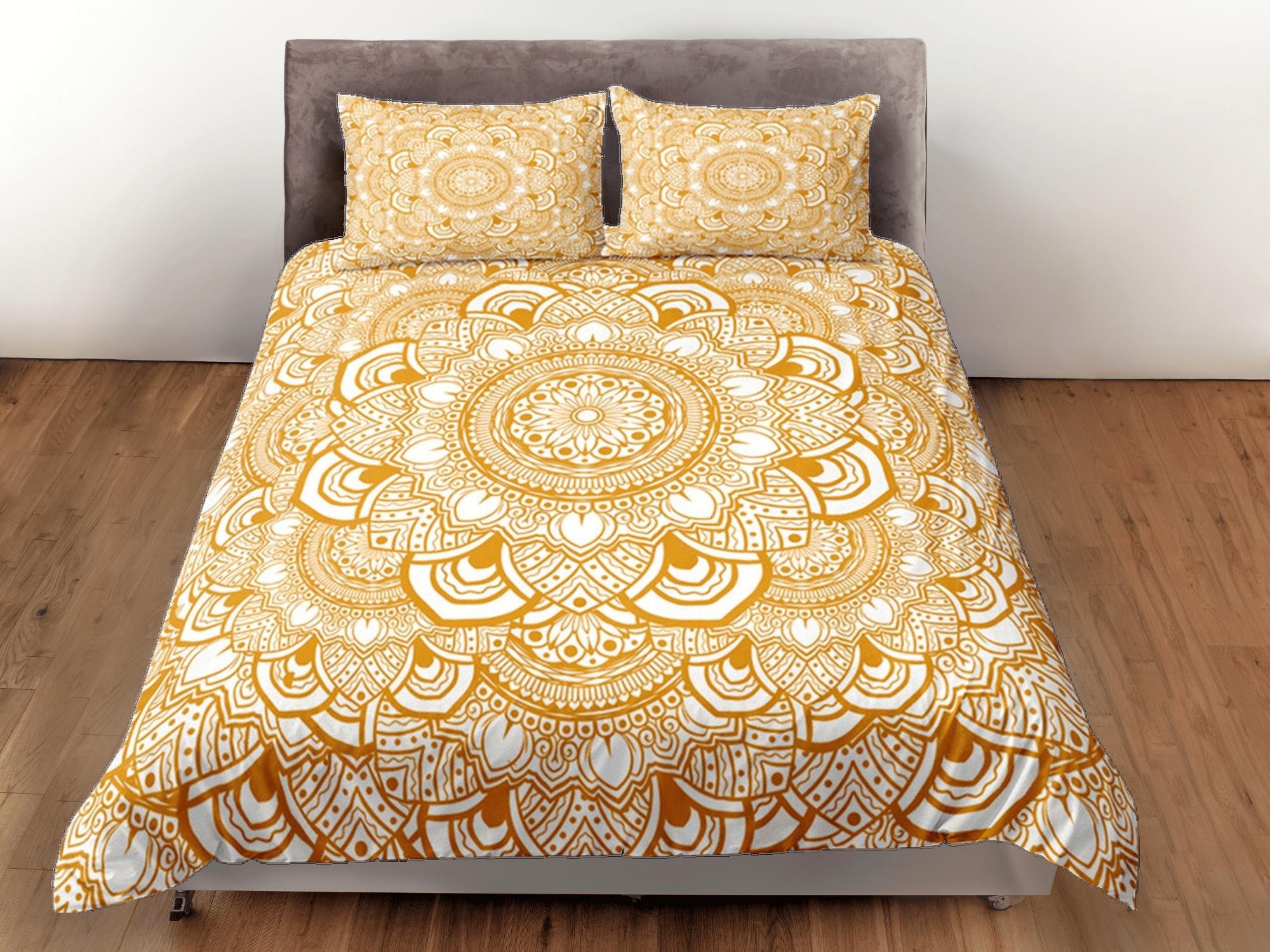 daintyduvet Mandala Duvet Cover Set Boho Bedding, Hippie Dorm Bedding & Pillowcase, Single Bed