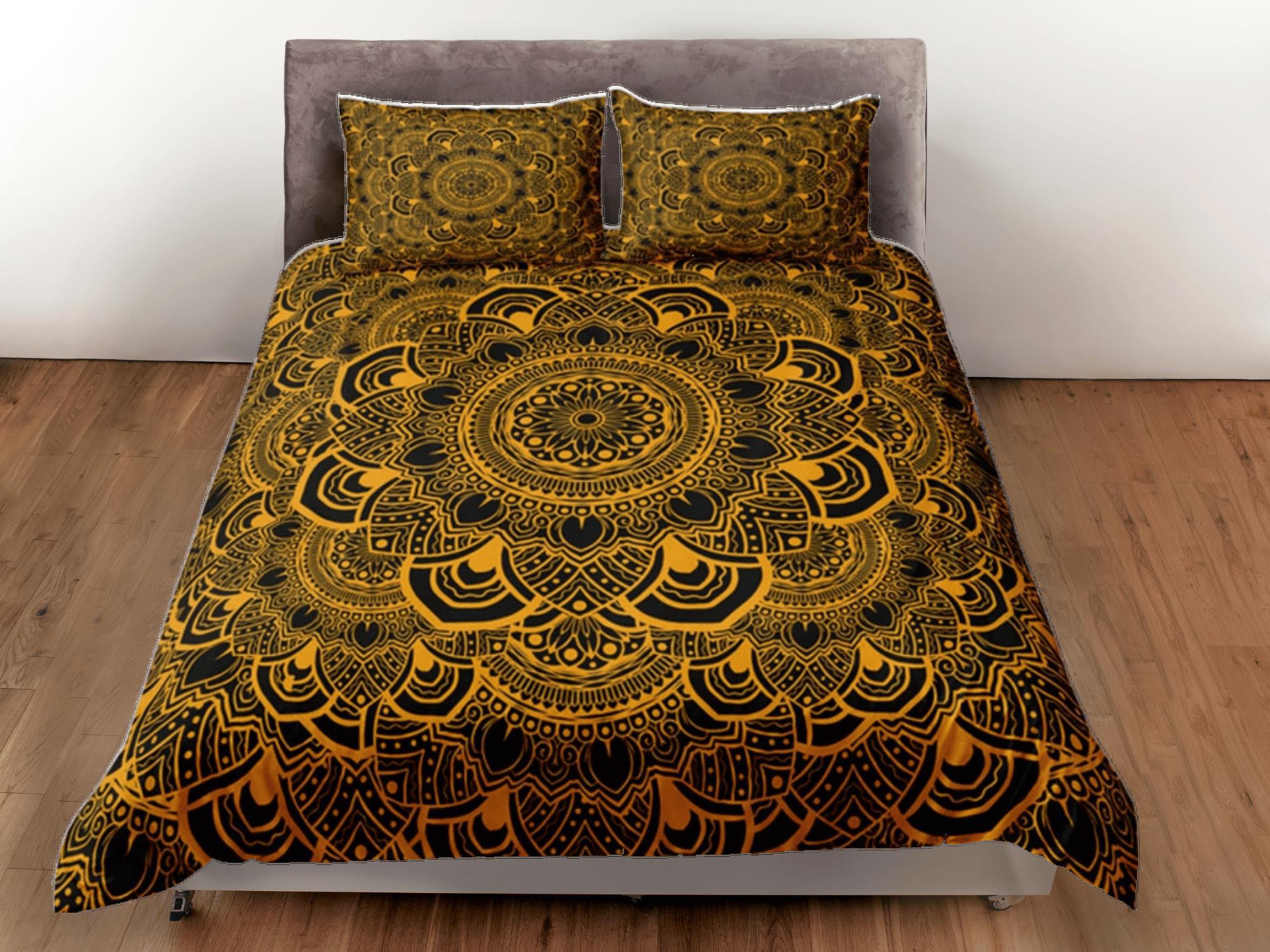 daintyduvet Mandala Duvet Cover Set Boho Bedding, Hippie Dorm Bedding & Pillowcase, Single Bed