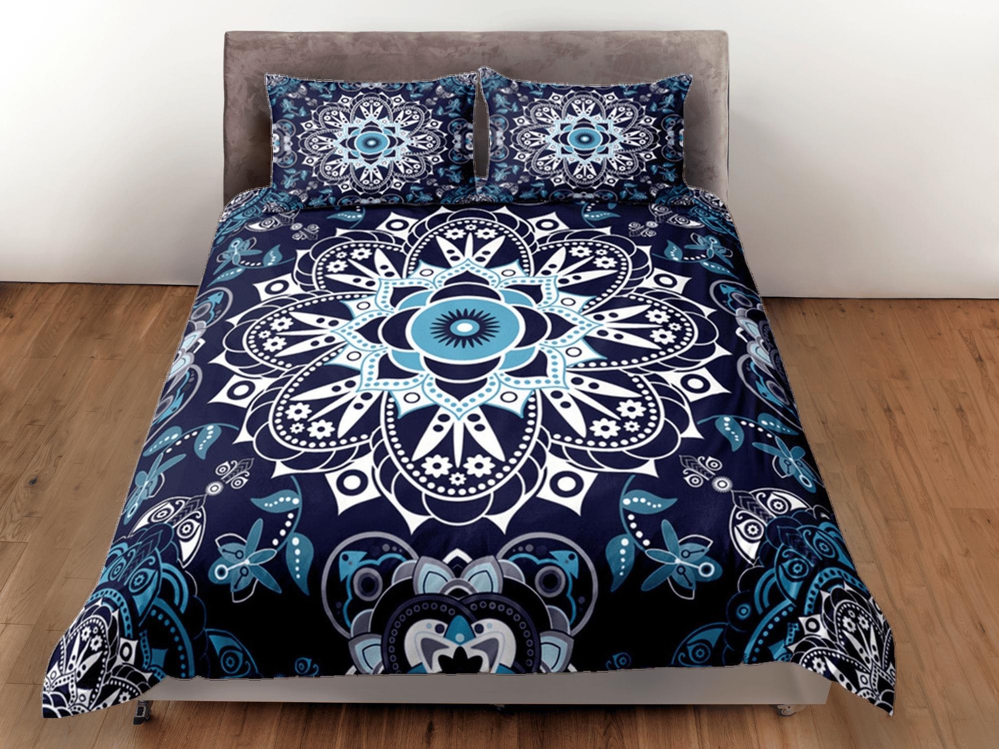 daintyduvet Mandala Duvet Cover Set Boho Bedding, Hippie Dorm Bedding & Pillowcase, Single Bed