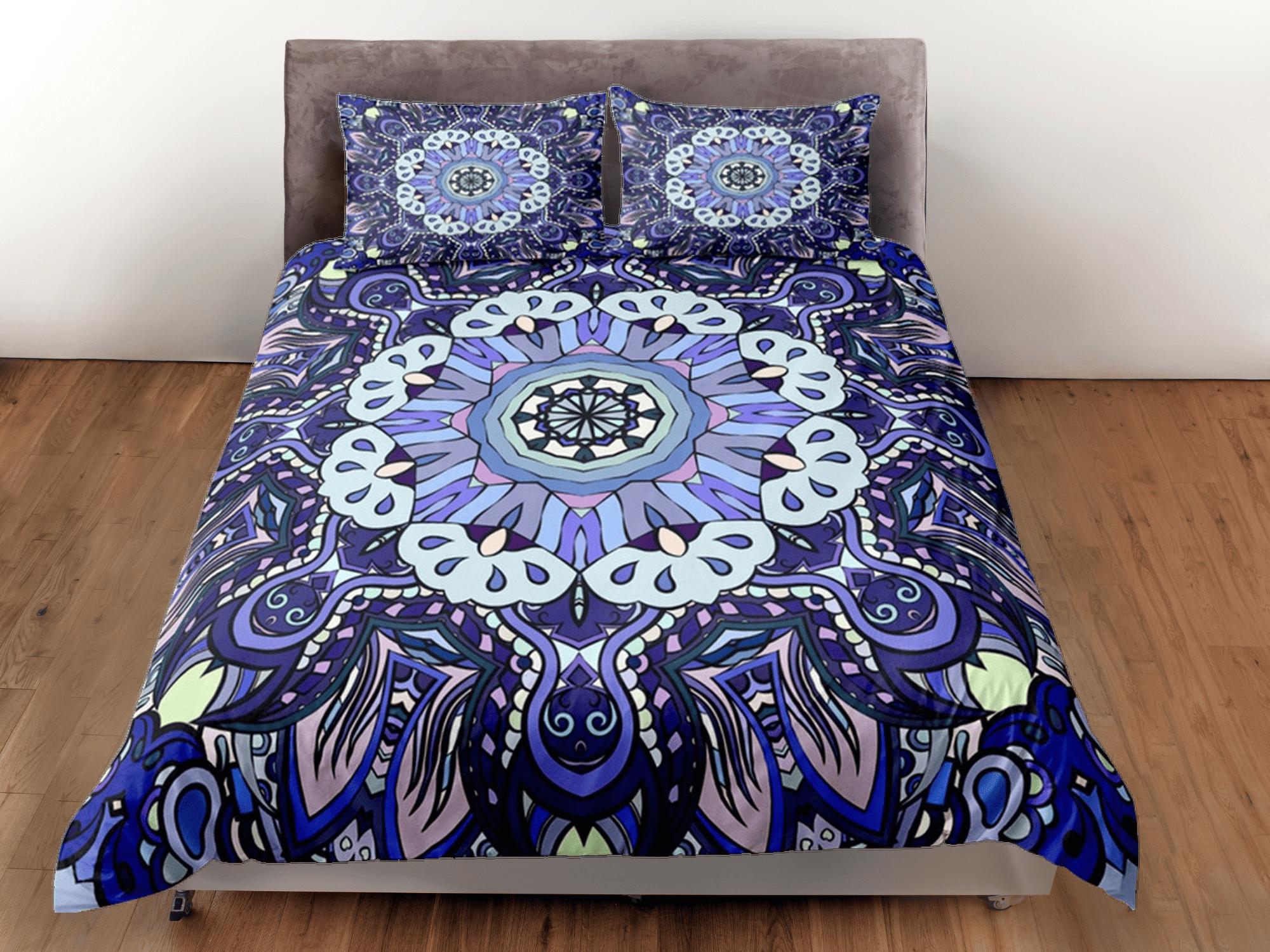 daintyduvet Mandala Duvet Cover Set Boho Bedding, Hippie Dorm Bedding & Pillowcase, Single Bed