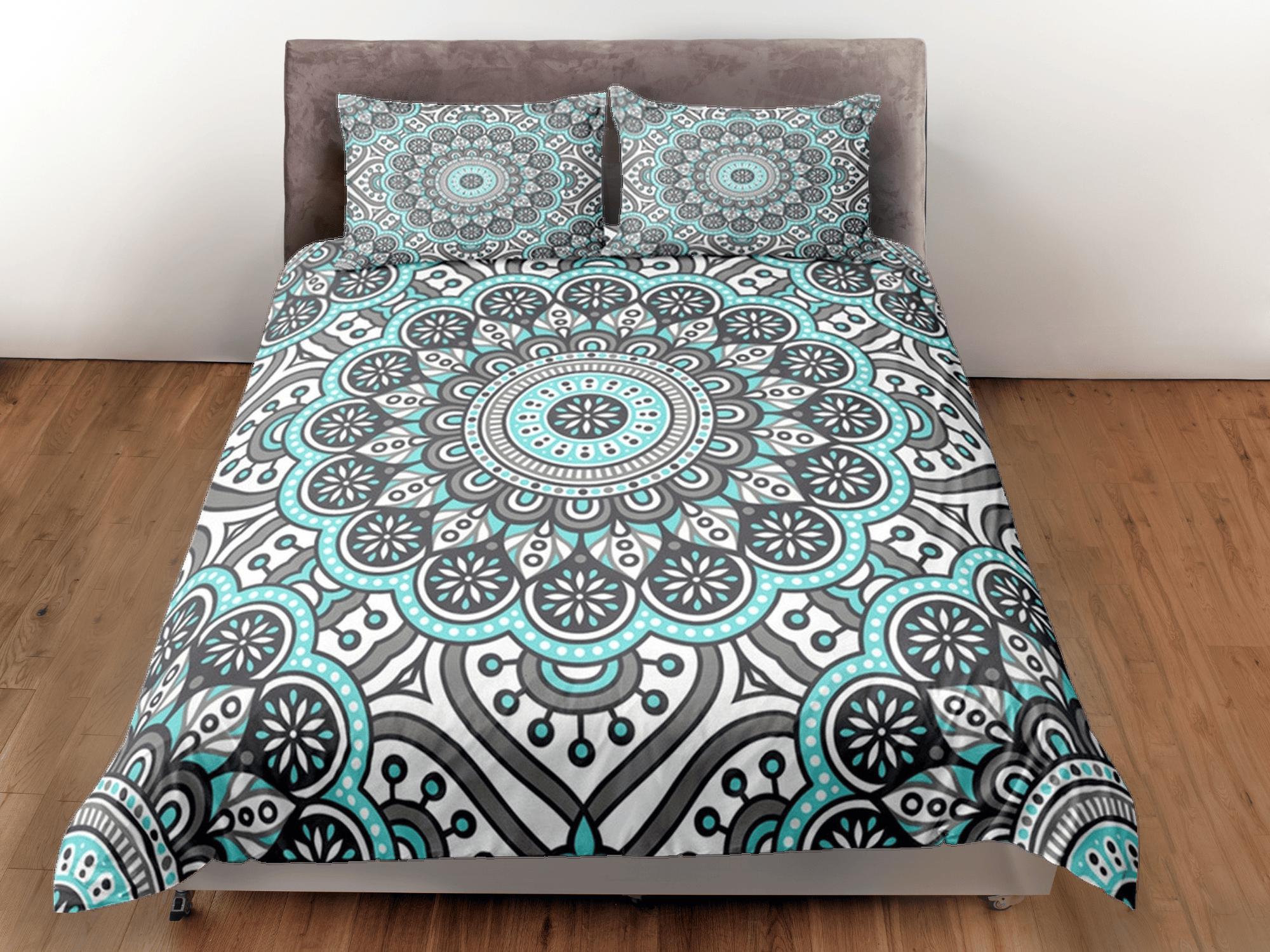 daintyduvet Mandala Duvet Cover Set Boho Bedding, Hippie Dorm Bedding & Pillowcase, Single Bed