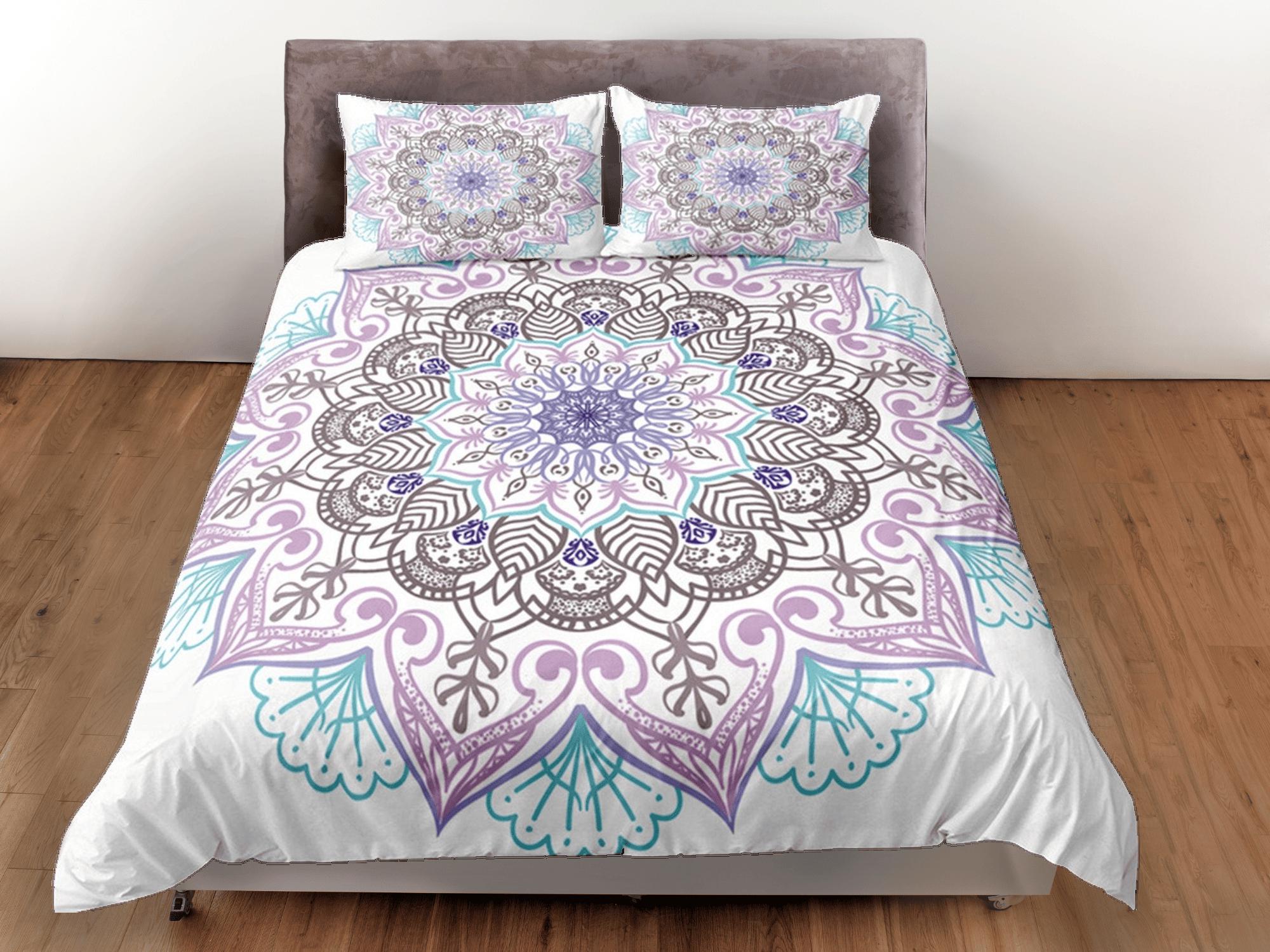 daintyduvet Mandala Duvet Cover Set Boho Bedding, Hippie Dorm Bedding & Pillowcase, Single Bed