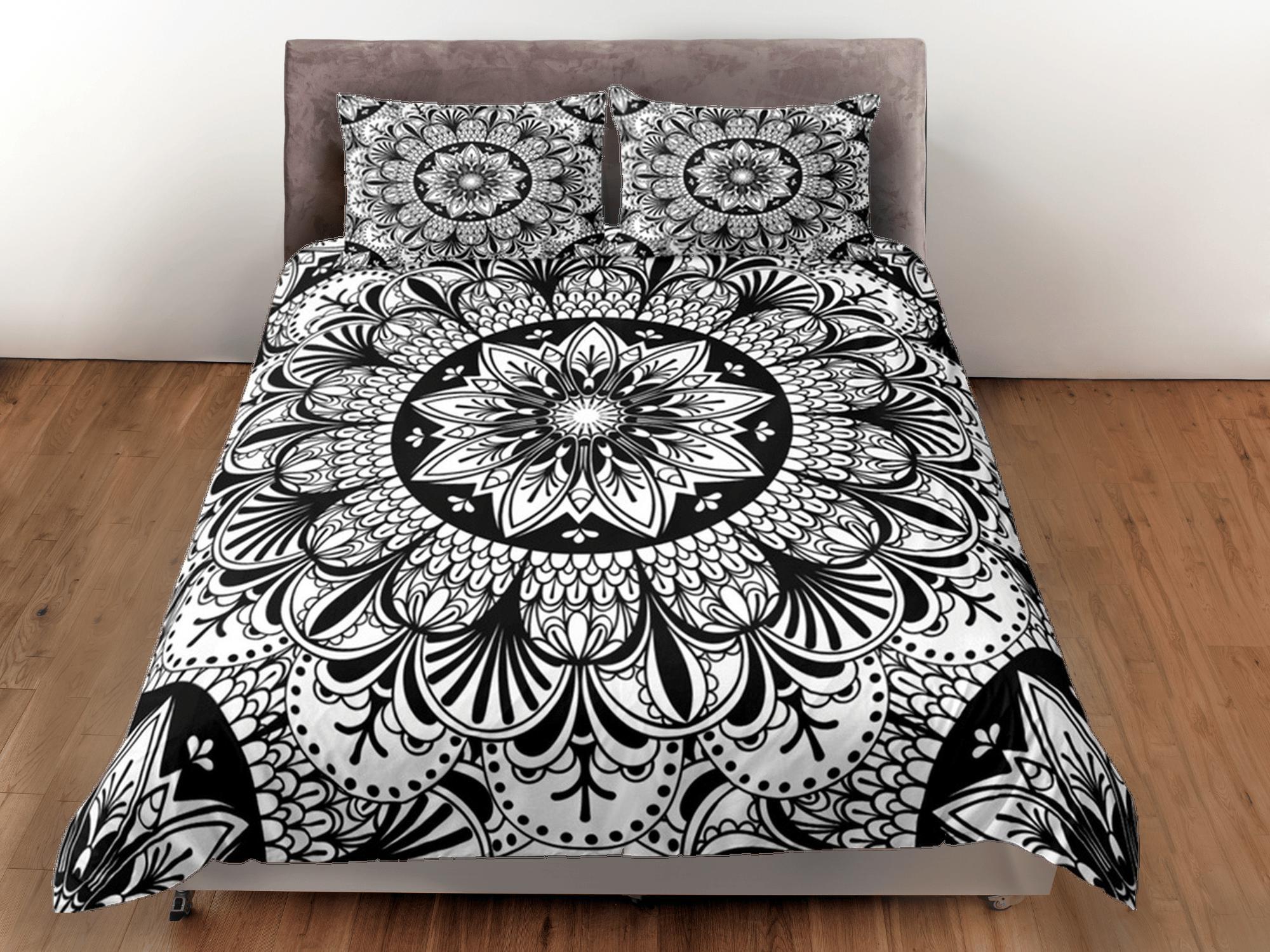 daintyduvet Mandala Duvet Cover Set Boho Bedding, Hippie Dorm Bedding & Pillowcase, Single Bed