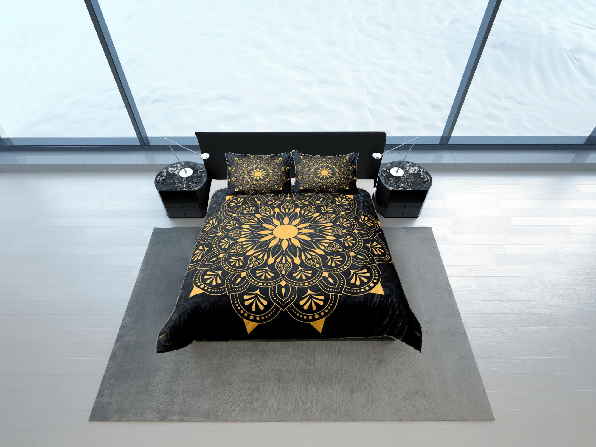 daintyduvet Mandala Duvet Cover Set Boho Bedding, Hippie Dorm Bedding & Pillowcase, Single Bed