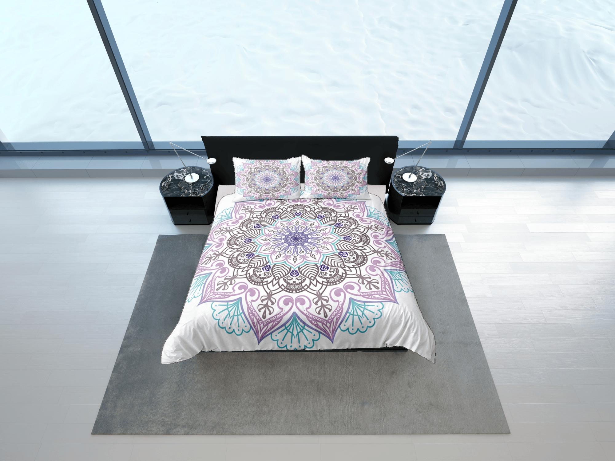 daintyduvet Mandala Duvet Cover Set Boho Bedding, Hippie Dorm Bedding & Pillowcase, Single Bed