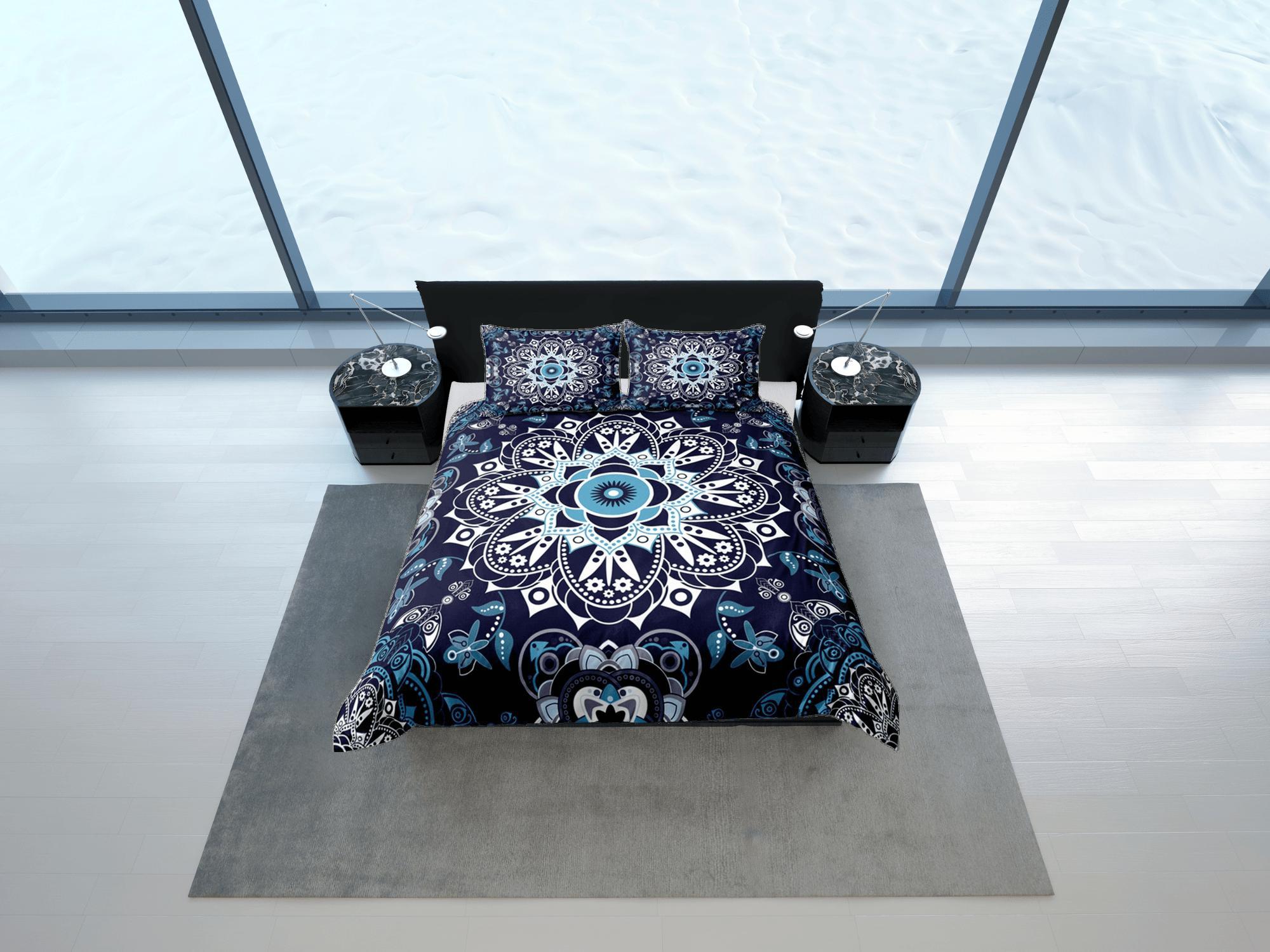 daintyduvet Mandala Duvet Cover Set Boho Bedding, Hippie Dorm Bedding & Pillowcase, Single Bed