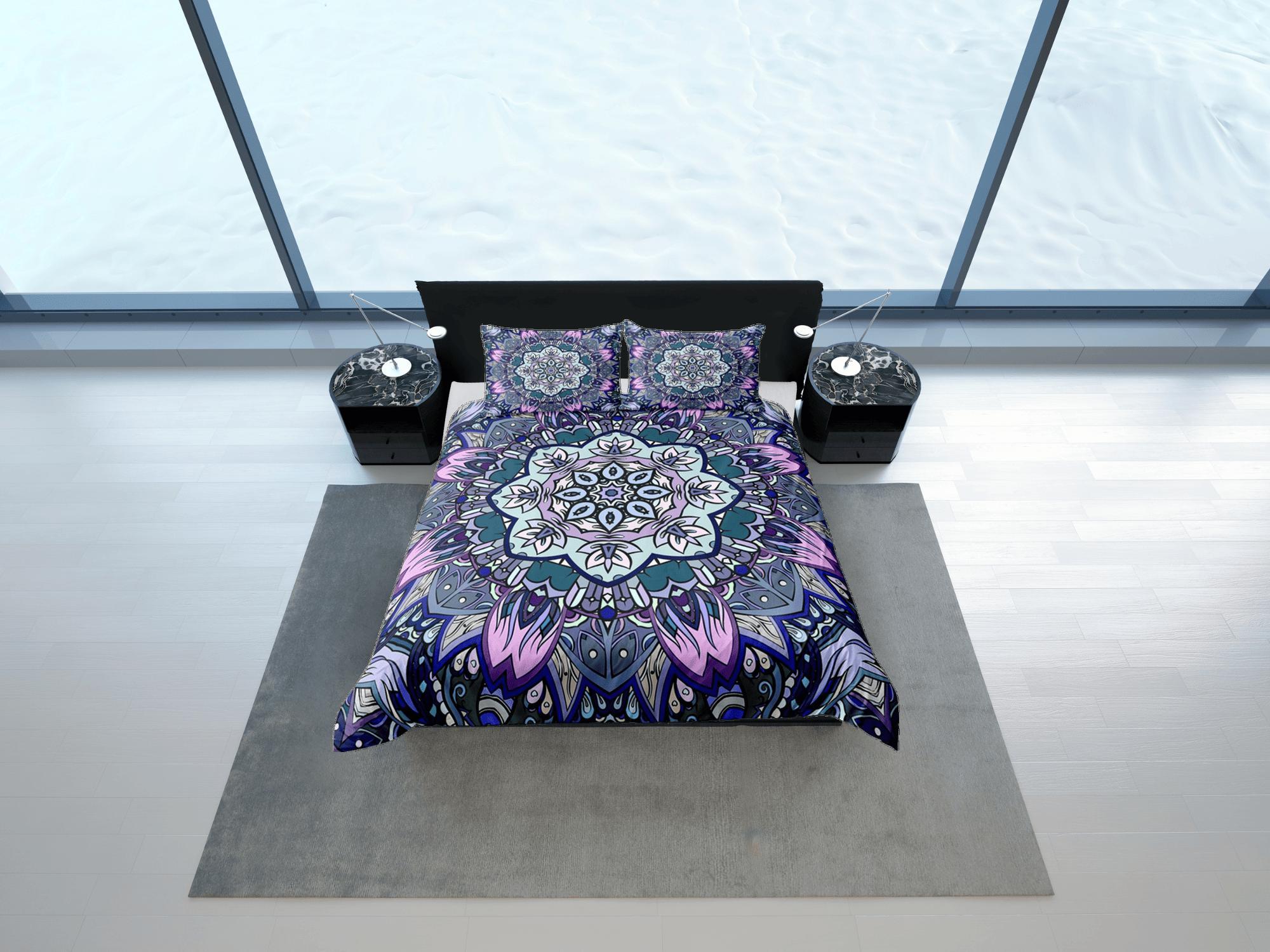 daintyduvet Mandala Duvet Cover Set Boho Bedding, Hippie Dorm Bedding & Pillowcase, Single Bed