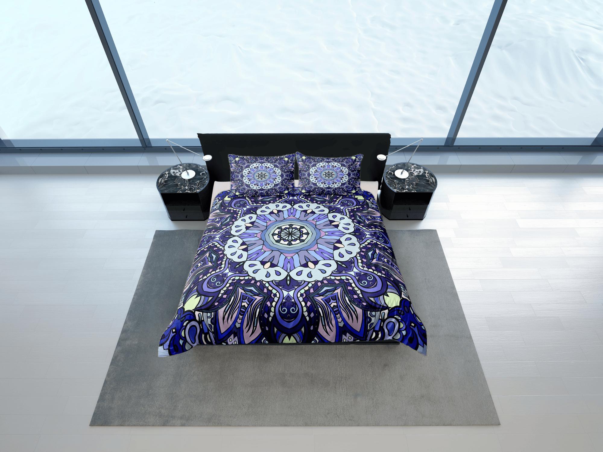 daintyduvet Mandala Duvet Cover Set Boho Bedding, Hippie Dorm Bedding & Pillowcase, Single Bed