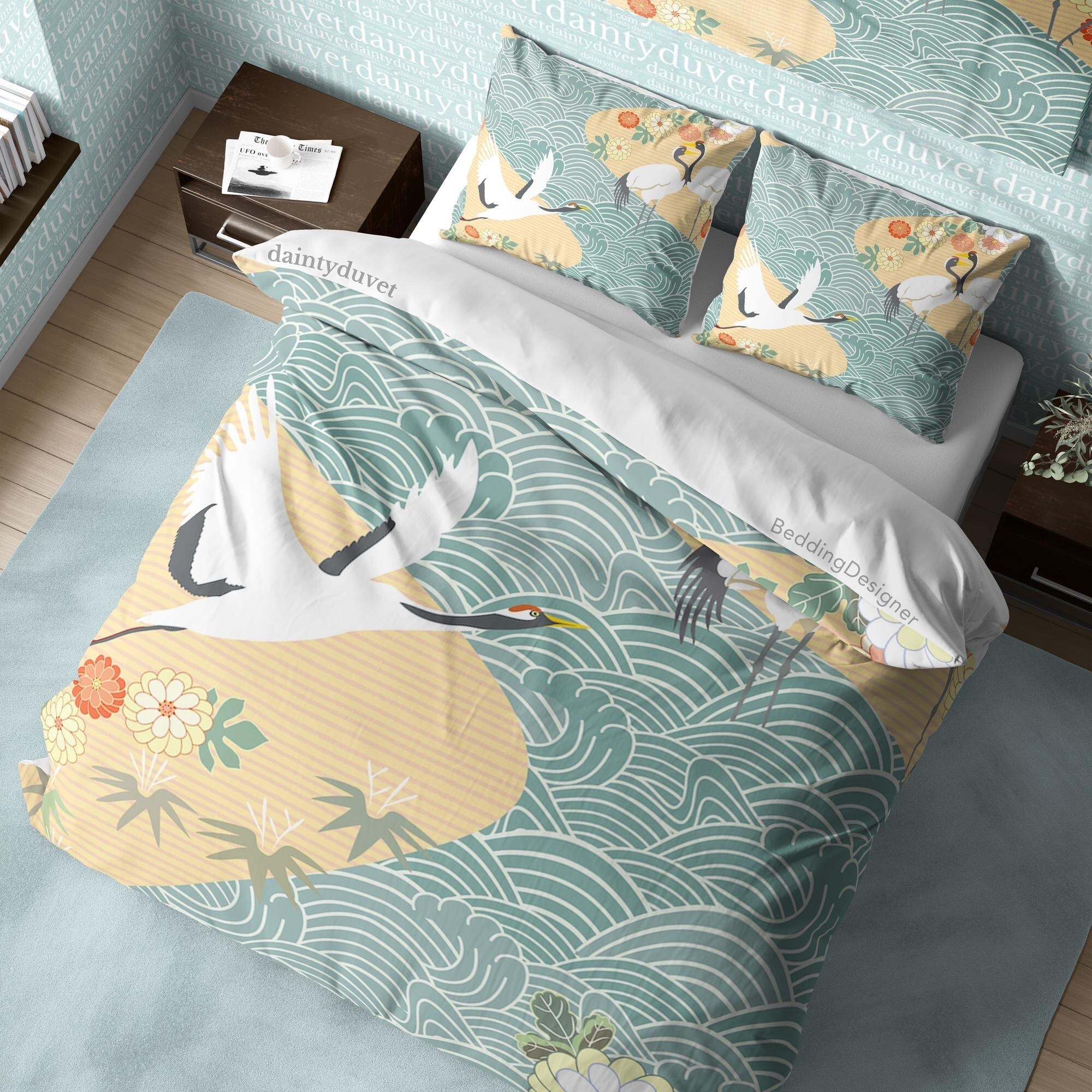 Japanese Bedding Set, Cotton Duvet Cover