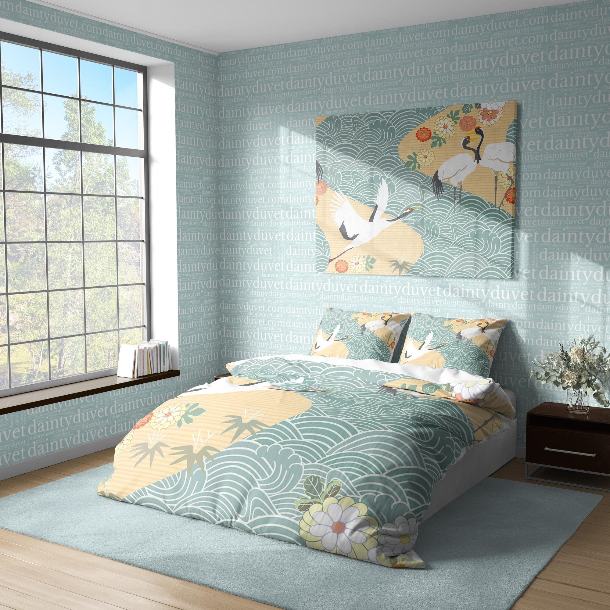 Japanese Bedding Set, Cotton Duvet Cover