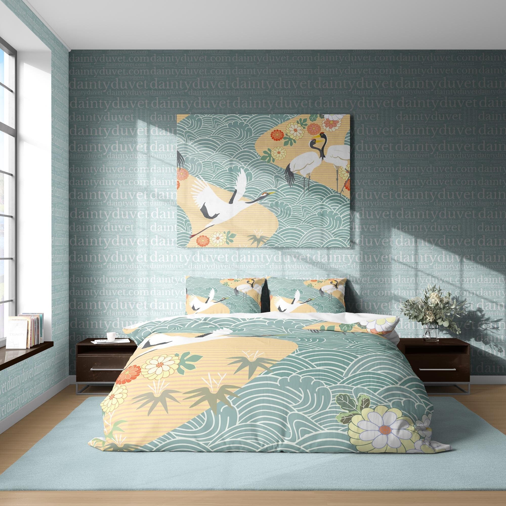 Japanese Bedding Set, Cotton Duvet Cover
