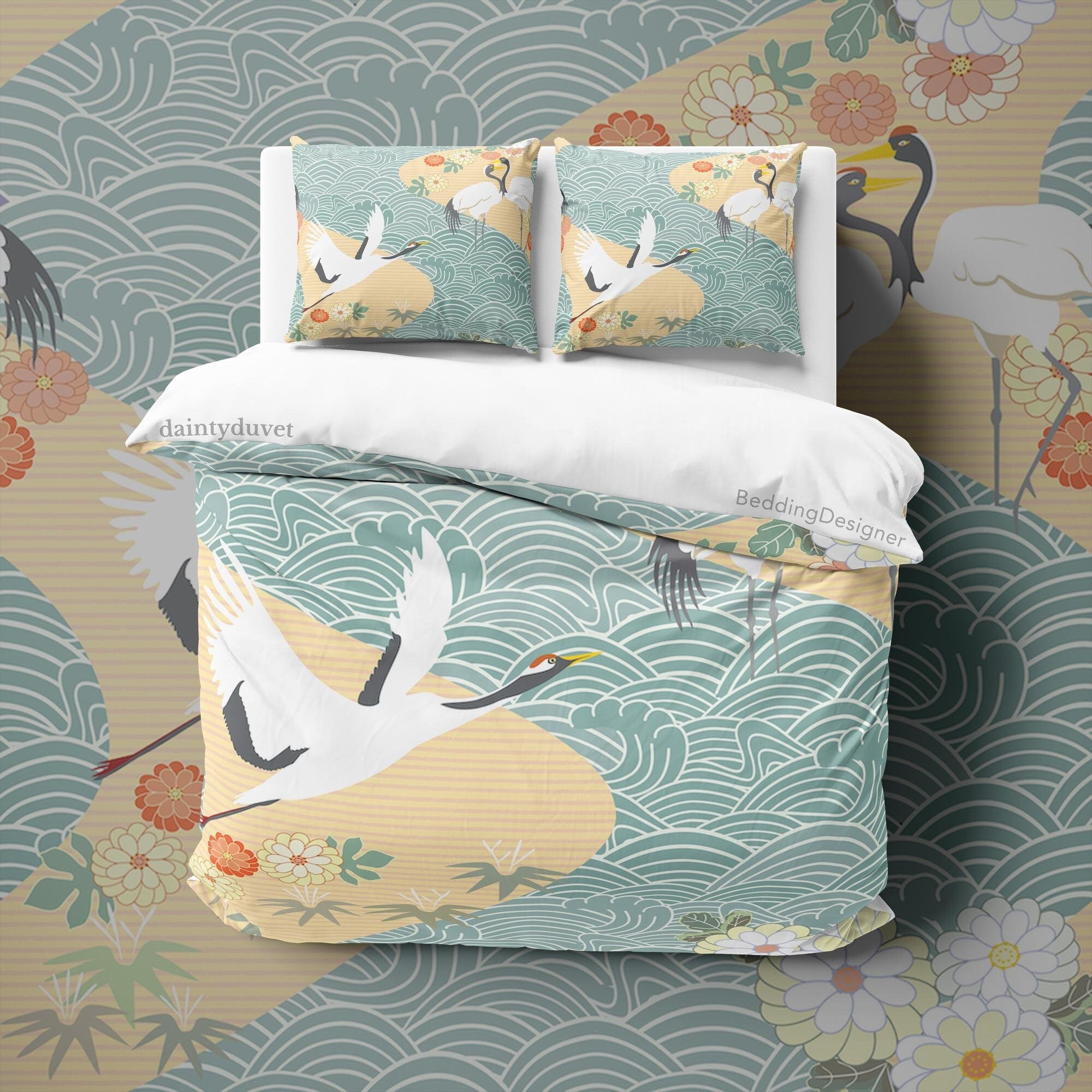 Japanese Bedding Set, Cotton Duvet Cover