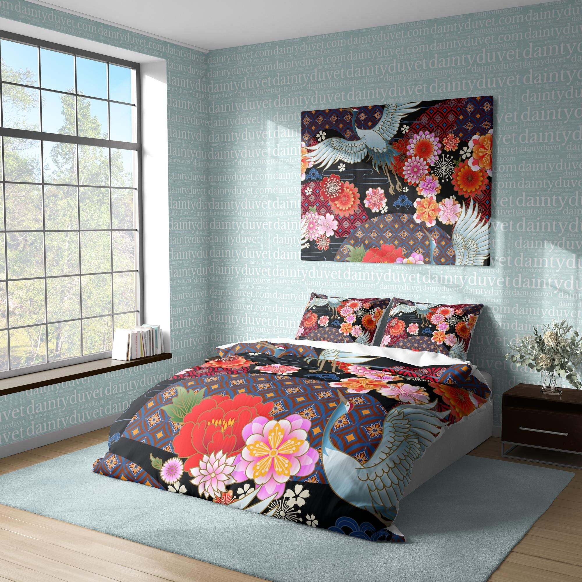 Japanese Bedding Set, Cotton Duvet Cover