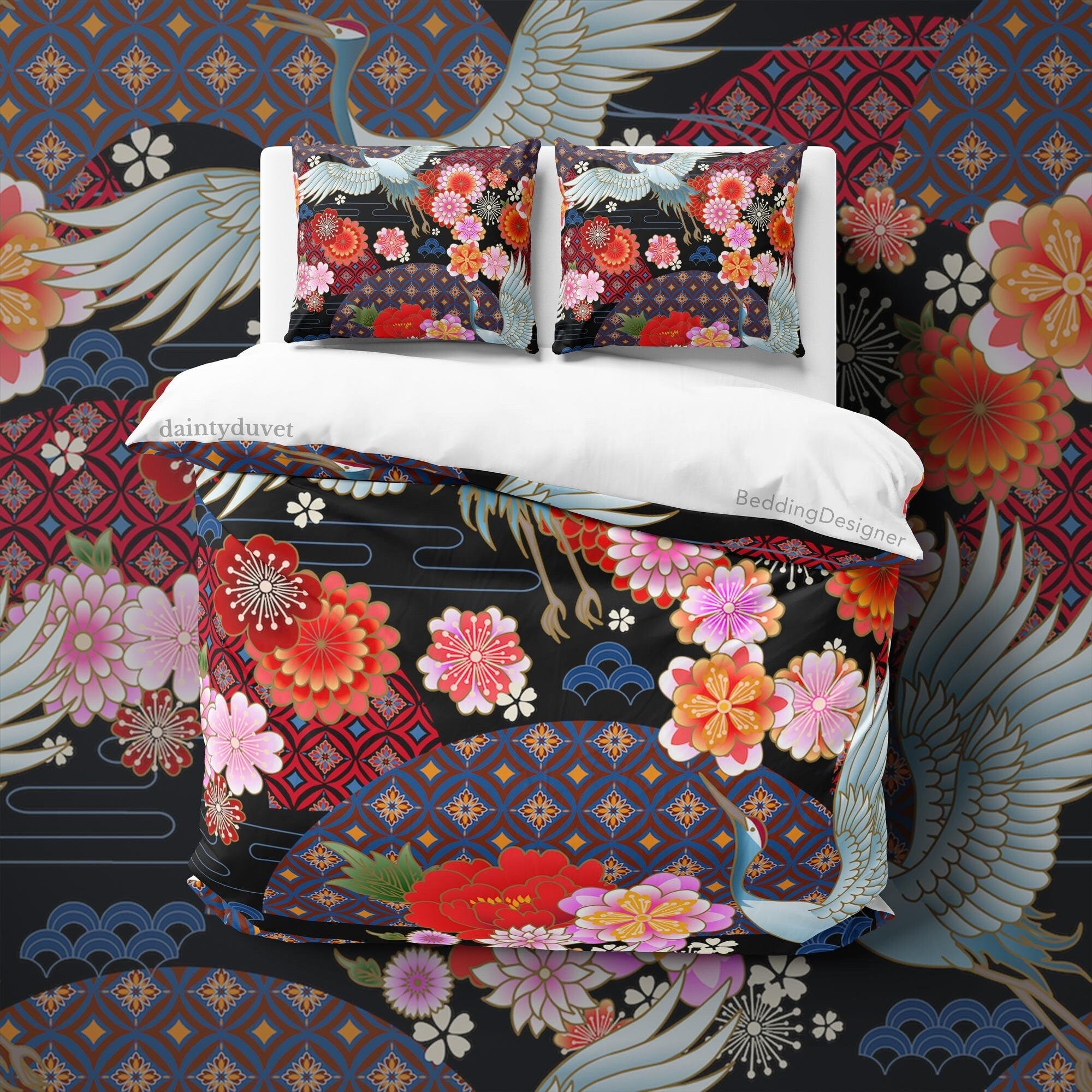 Japanese Bedding Set, Cotton Duvet Cover