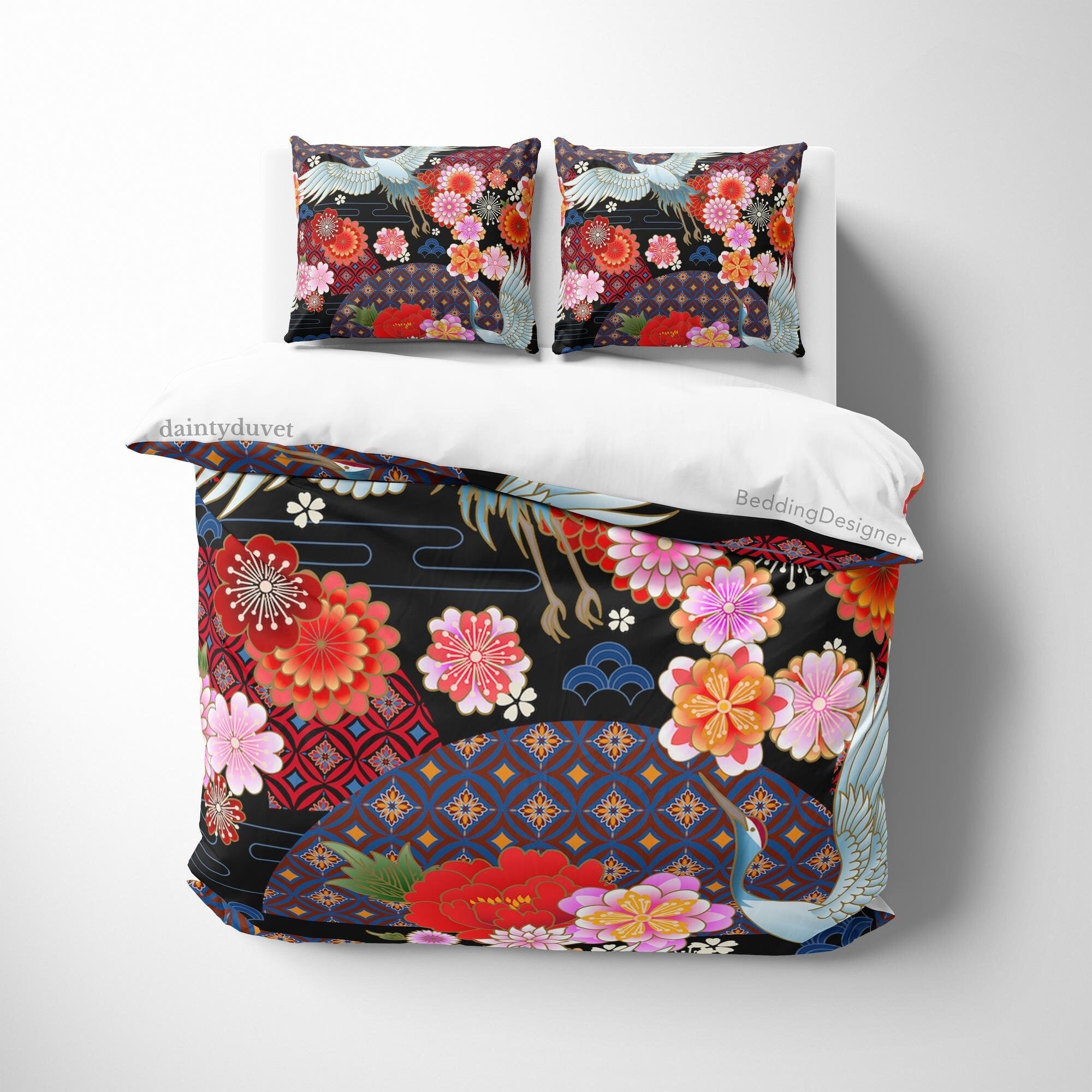 Japanese Bedding Set, Cotton Duvet Cover