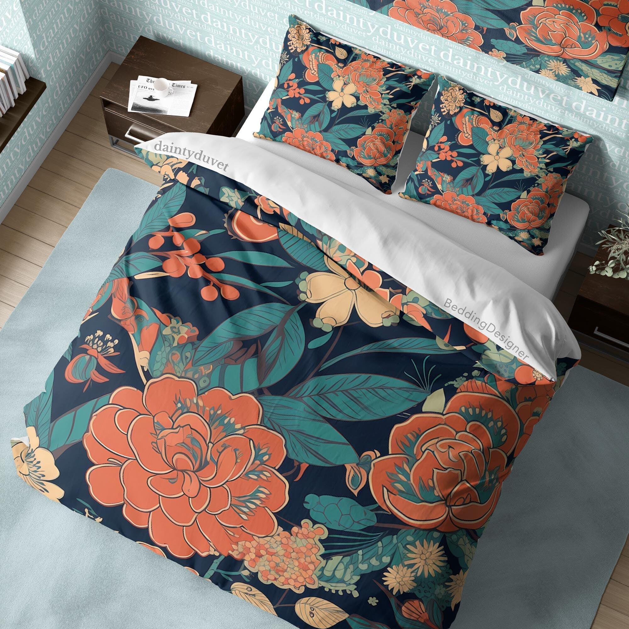 Japanese Bedding Set, Cotton Duvet Cover