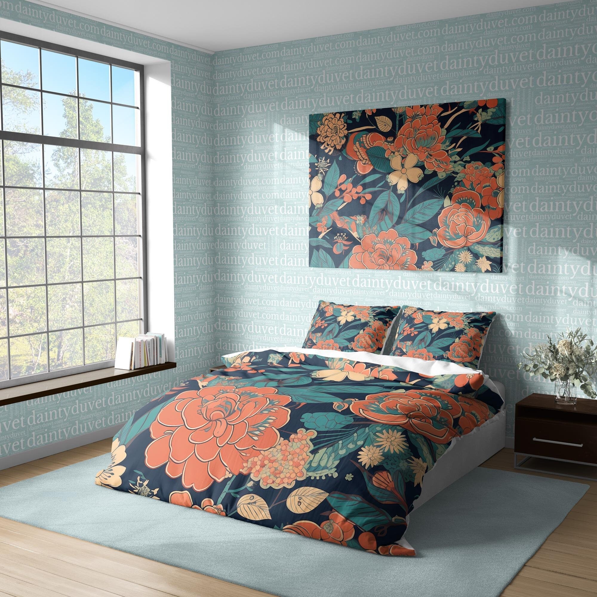 Japanese Bedding Set, Cotton Duvet Cover