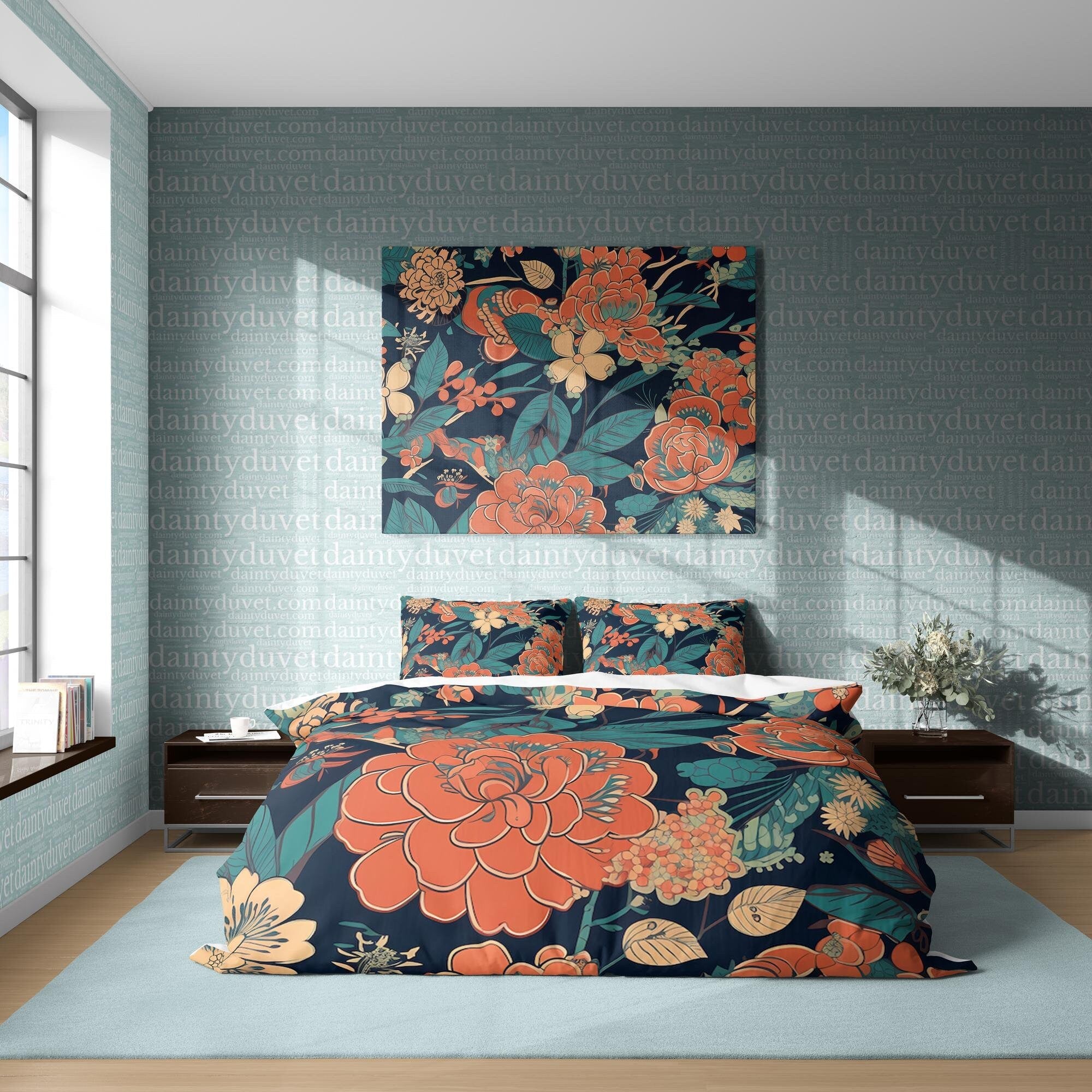 Japanese Bedding Set, Cotton Duvet Cover