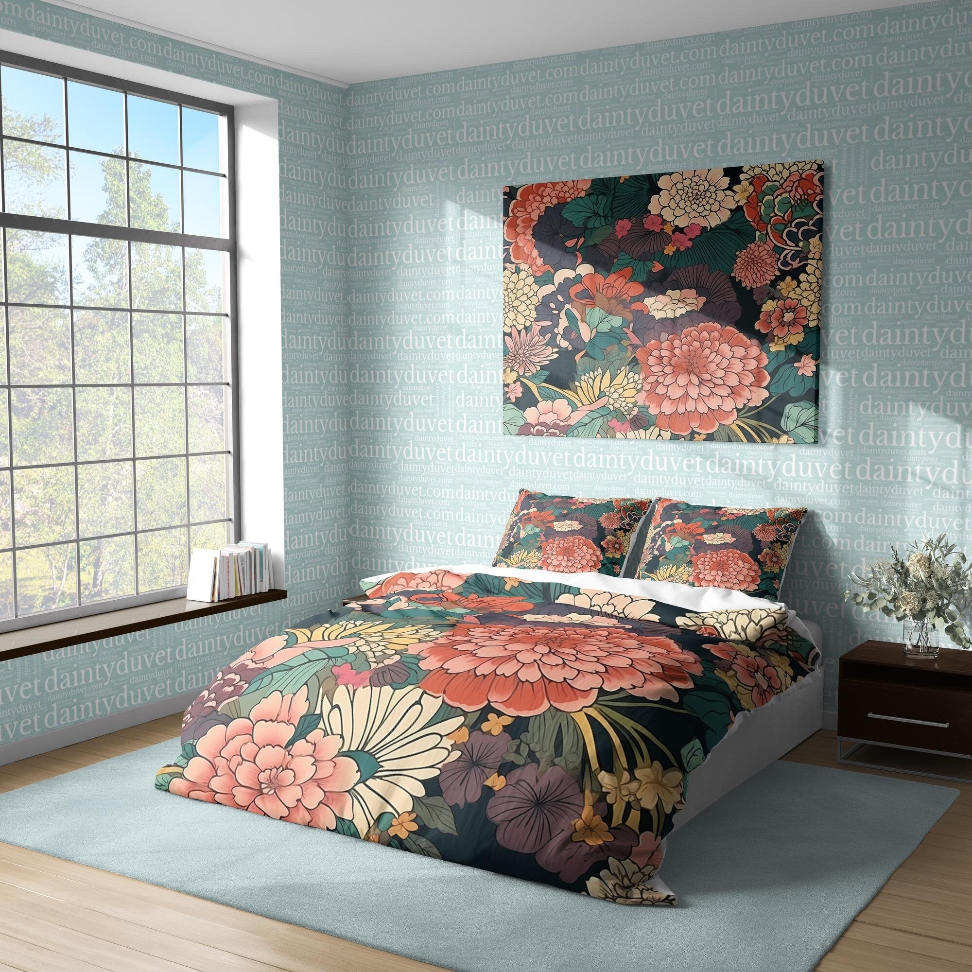 Japanese Bedding Set, Cotton Duvet Cover
