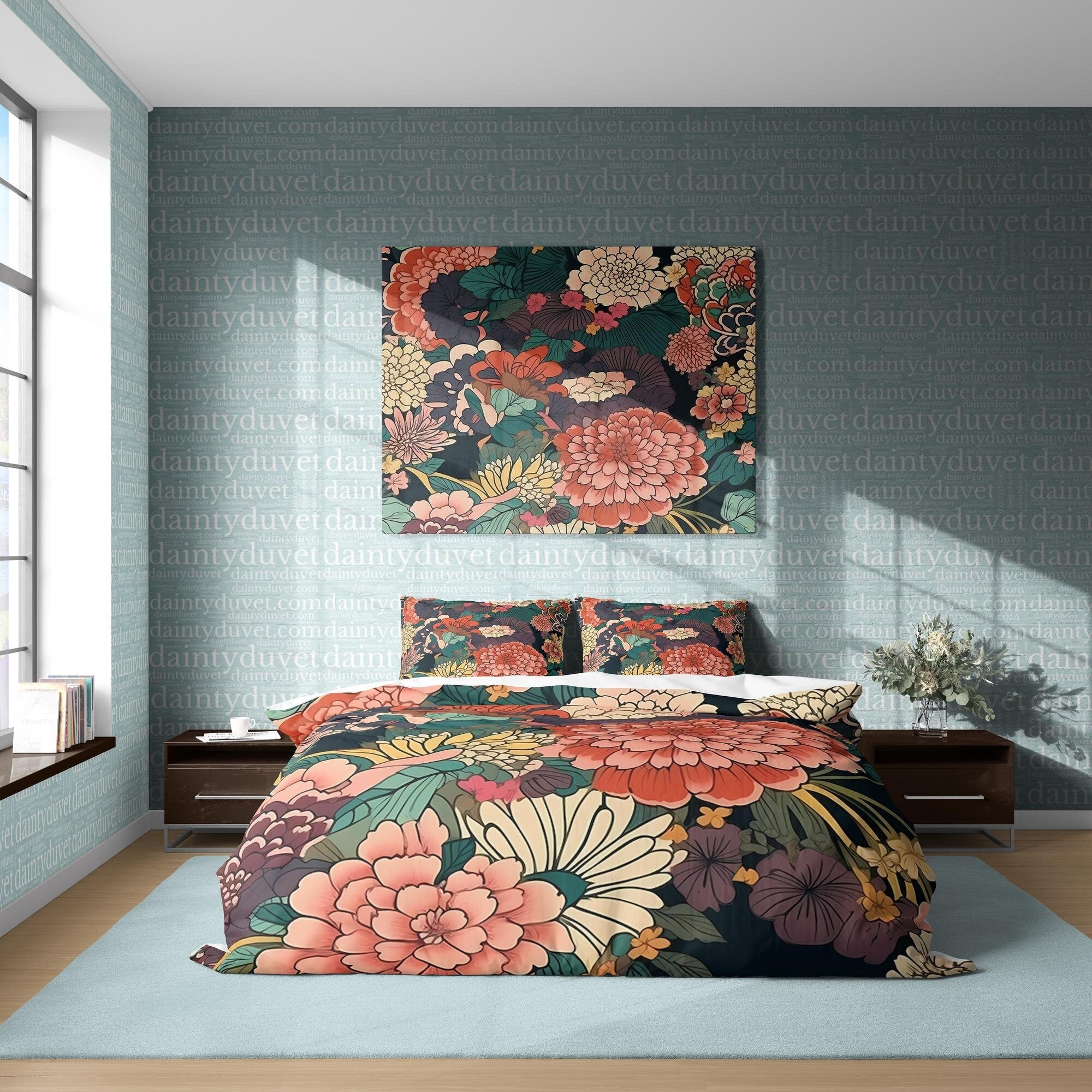 Japanese Bedding Set, Cotton Duvet Cover