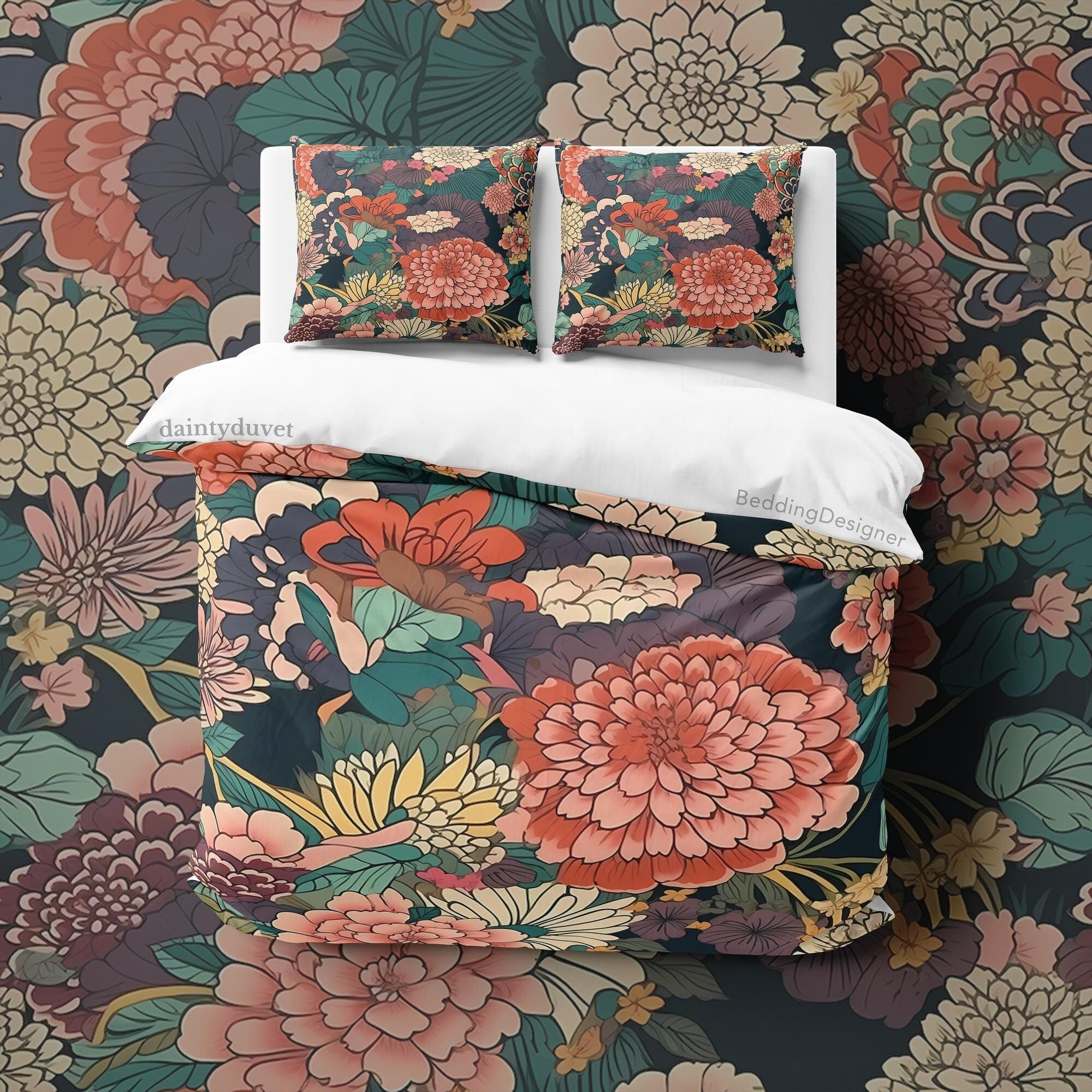 Japanese Bedding Set, Cotton Duvet Cover