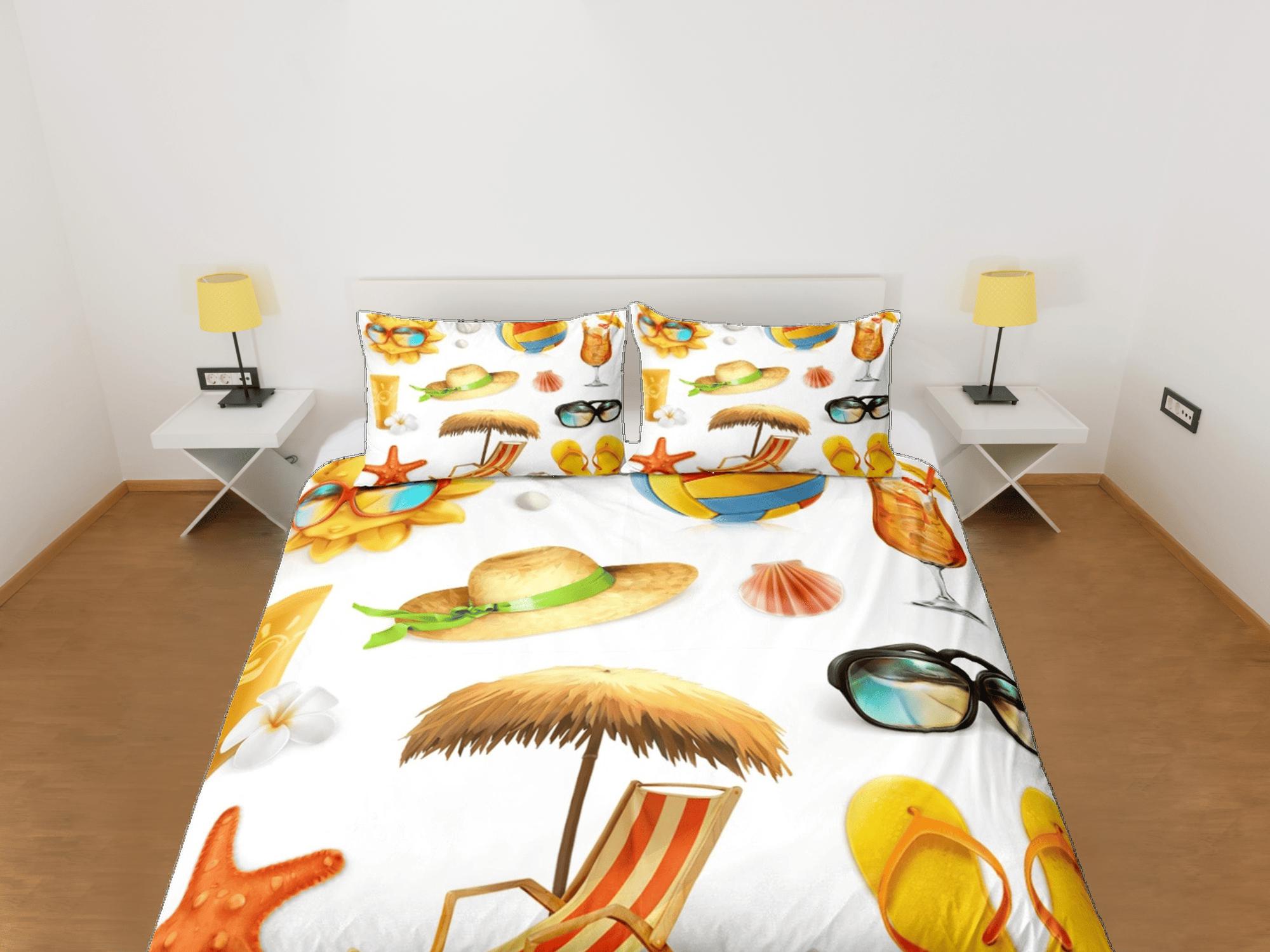 daintyduvet Seaside essentials coastal grandma duvet cover nautical bedding set full queen king, aesthetic beach room decor, ocean lover gift seaman