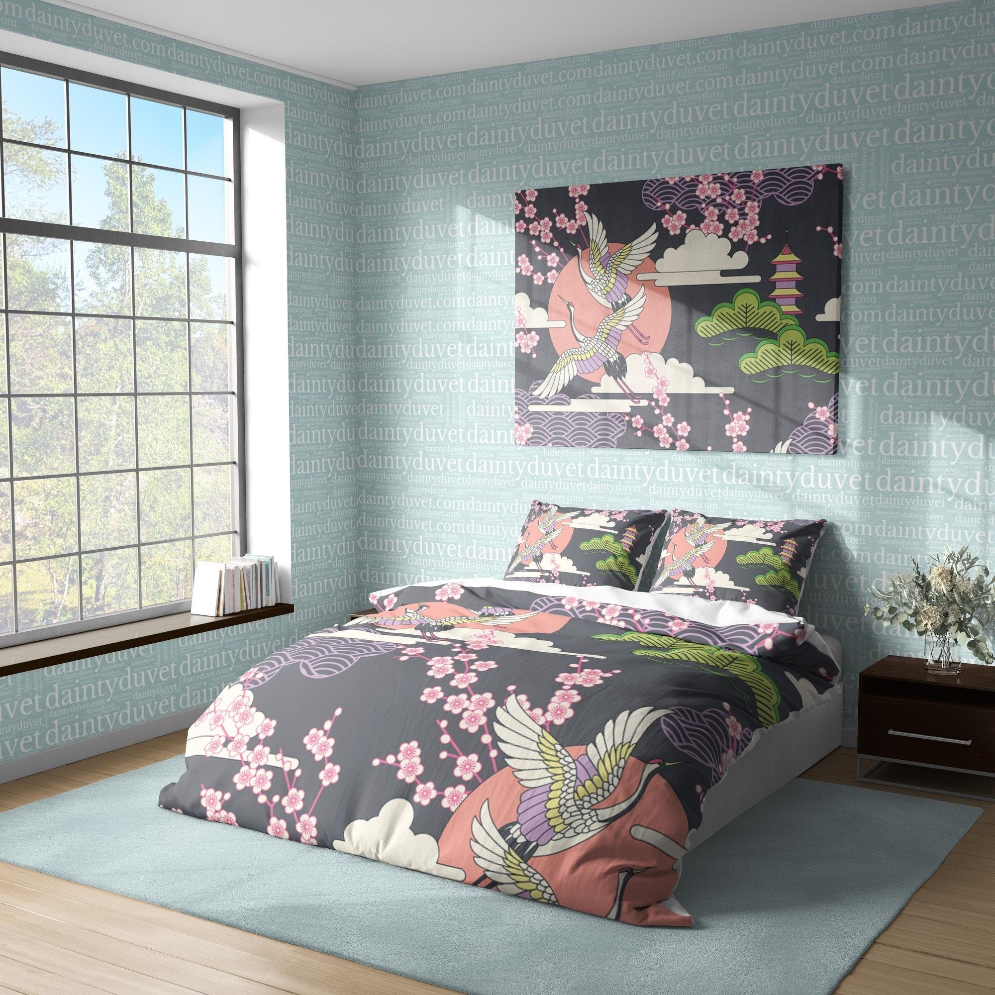 Japanese Bedding Set, Cotton Duvet Cover