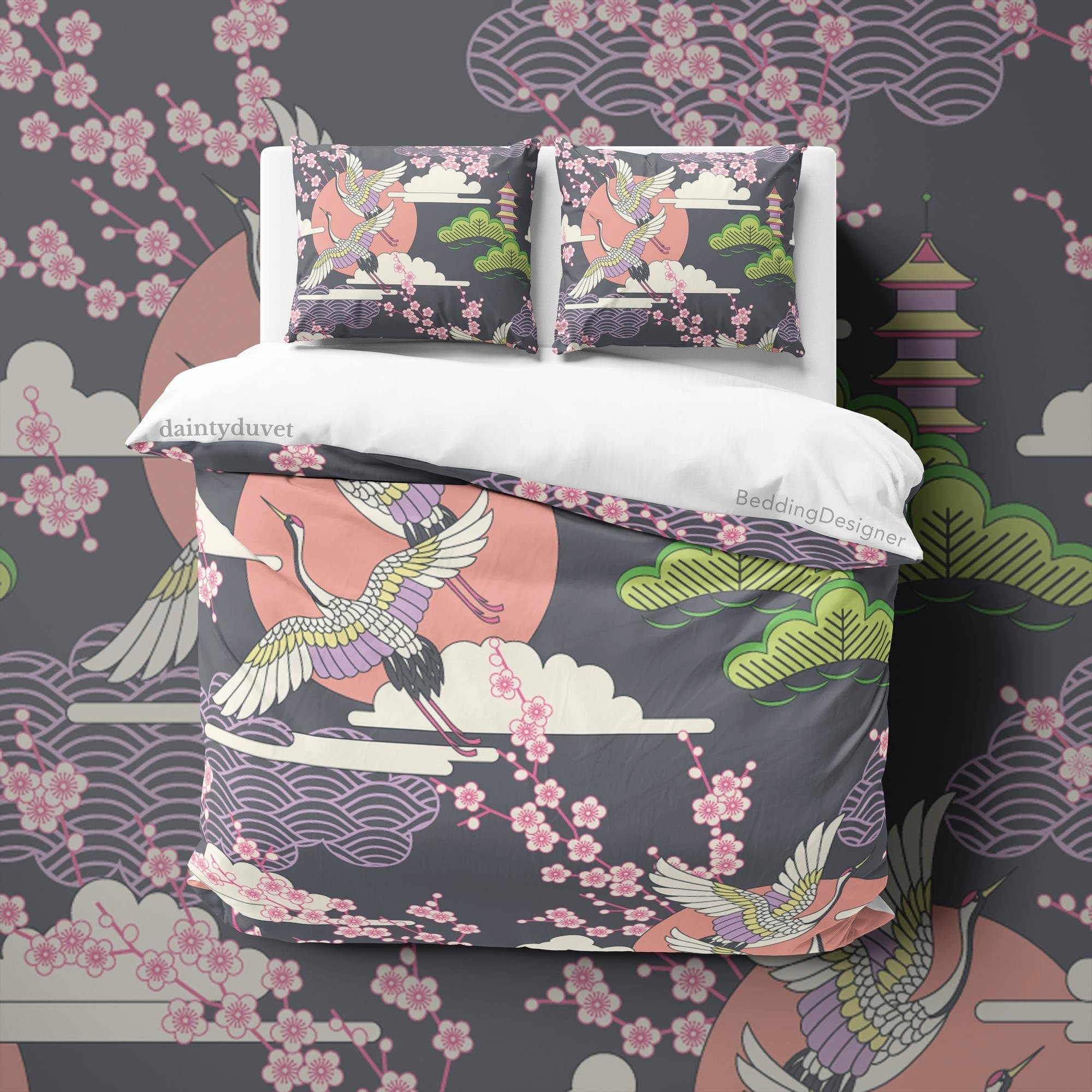 Japanese Bedding Set, Cotton Duvet Cover