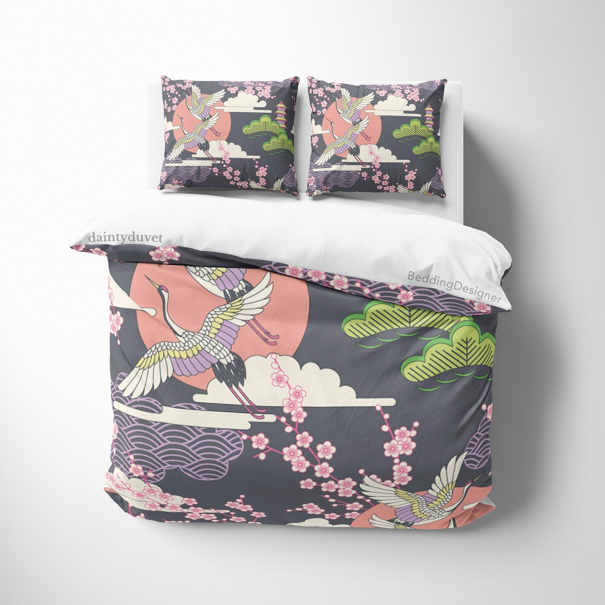 Japanese Bedding Set, Cotton Duvet Cover