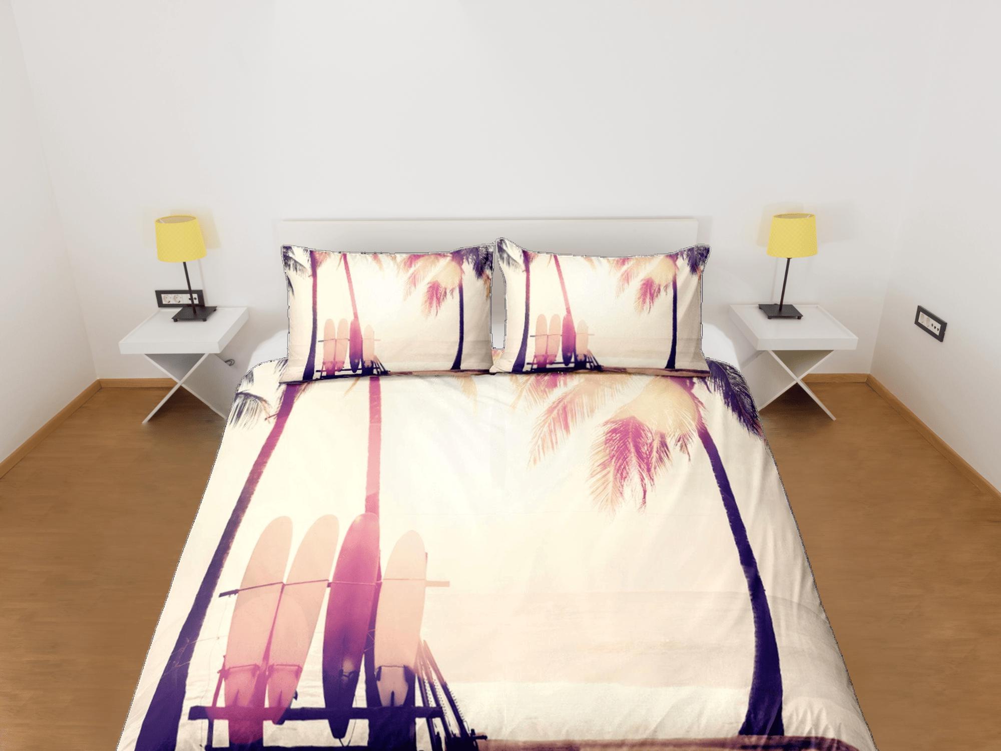 daintyduvet Sunset in seaside coastal grandma duvet cover nautical bedding set full queen king, aesthetic beach room decor, ocean lover gift surfer