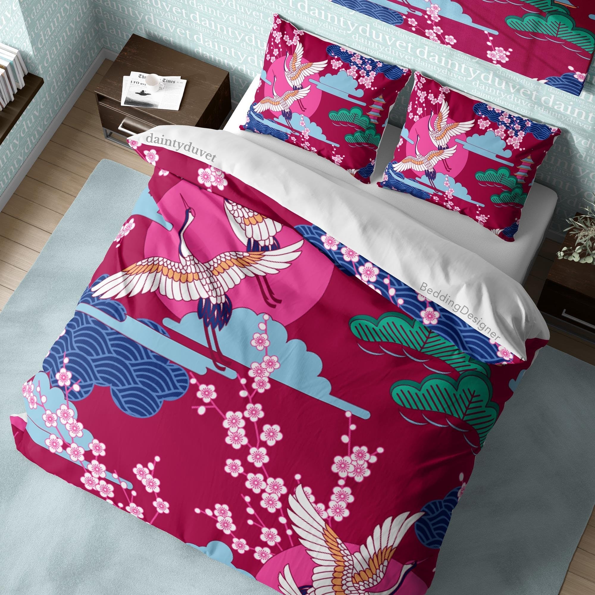 Japanese Bedding Set, Cotton Duvet Cover