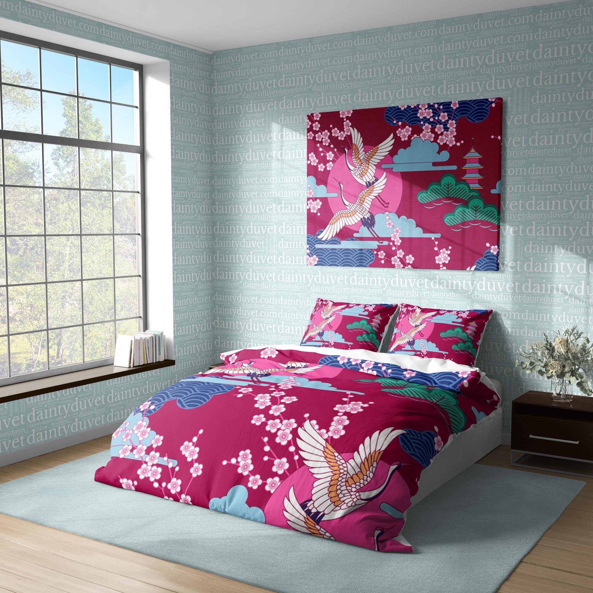 Japanese Bedding Set, Cotton Duvet Cover