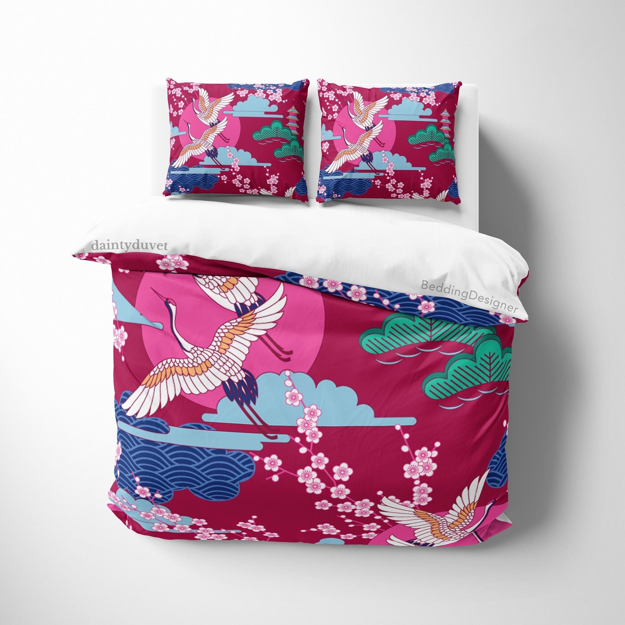 Japanese Bedding Set, Cotton Duvet Cover