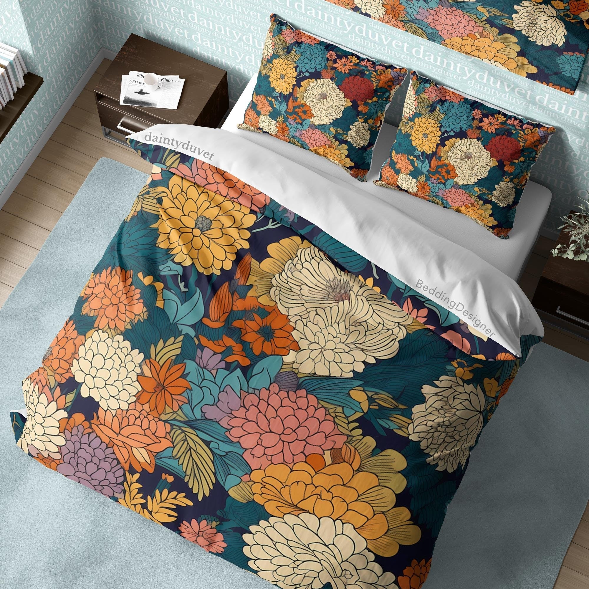 Japanese Bedding Set, Cotton Duvet Cover