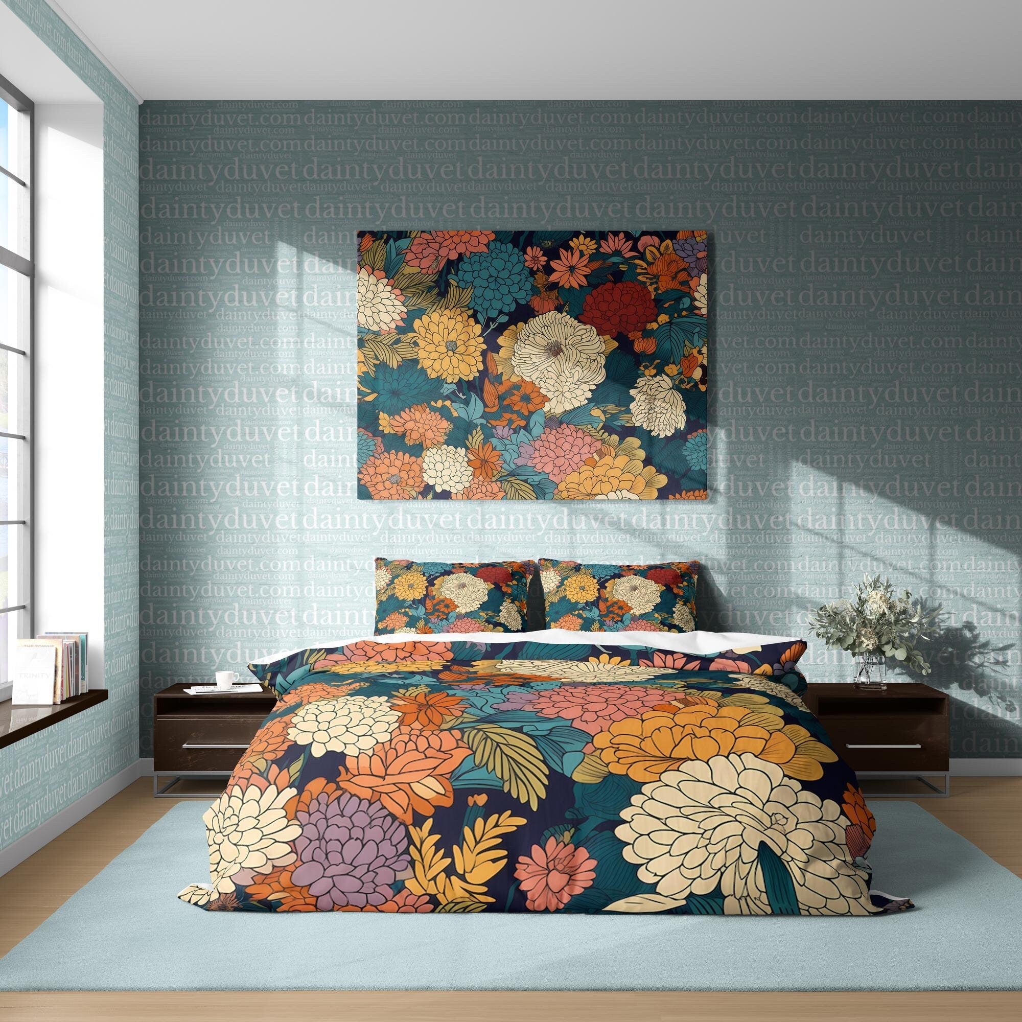 Japanese Bedding Set, Cotton Duvet Cover