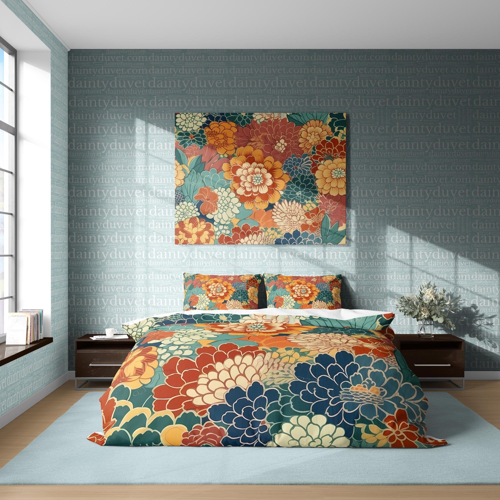 Japanese Bedding Set, Cotton Duvet Cover