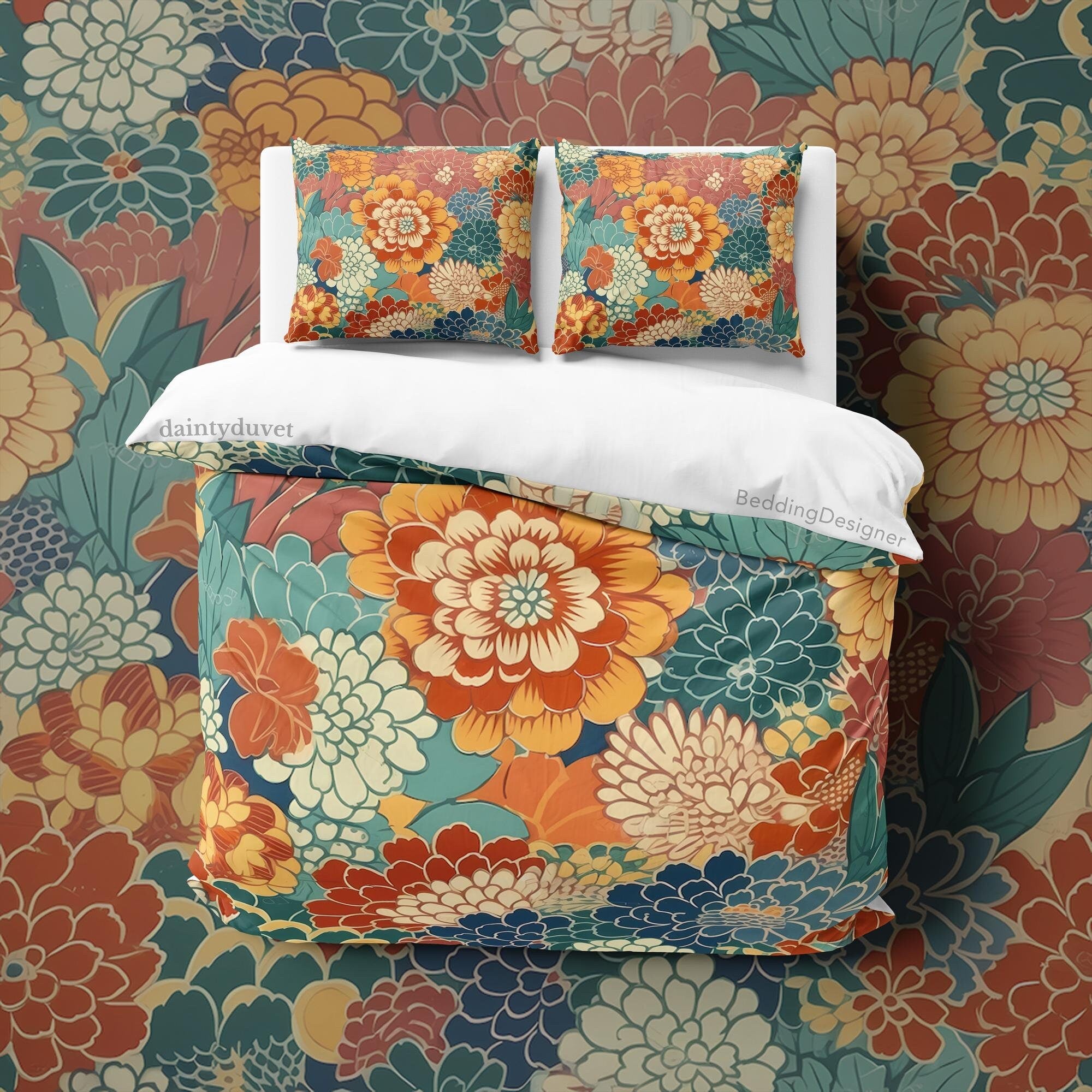 Japanese Bedding Set, Cotton Duvet Cover