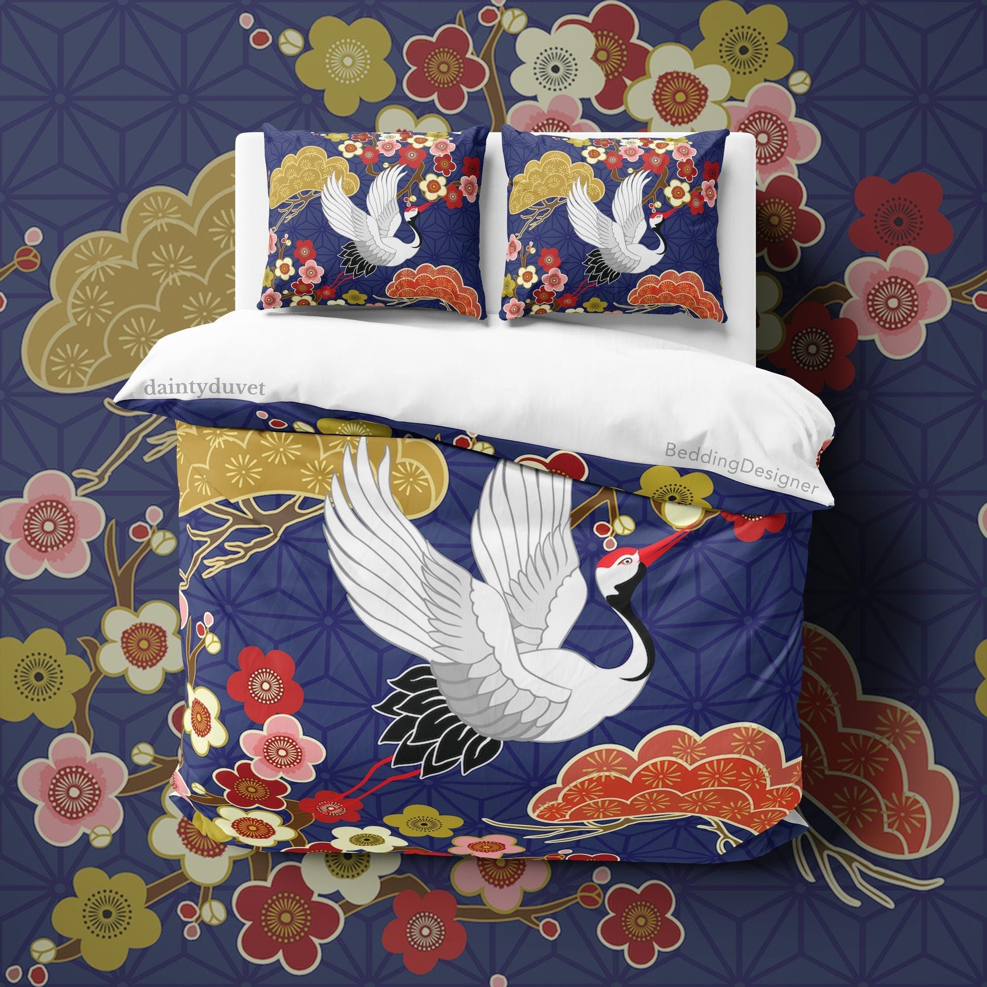 Japanese Bedding Set, Cotton Duvet Cover