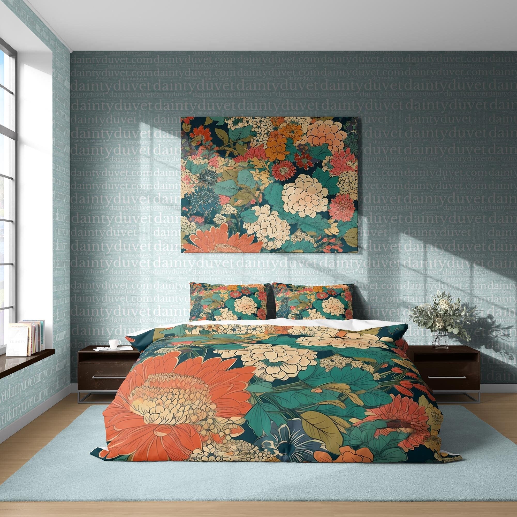 Japanese Bedding Set, Cotton Duvet Cover