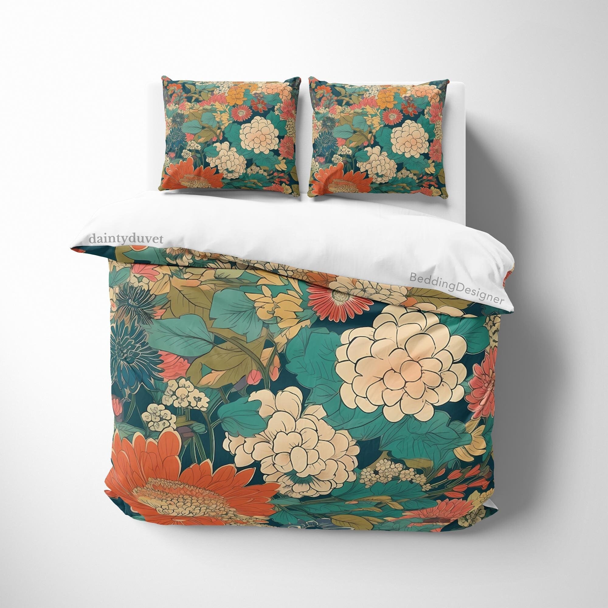 Japanese Bedding Set, Cotton Duvet Cover