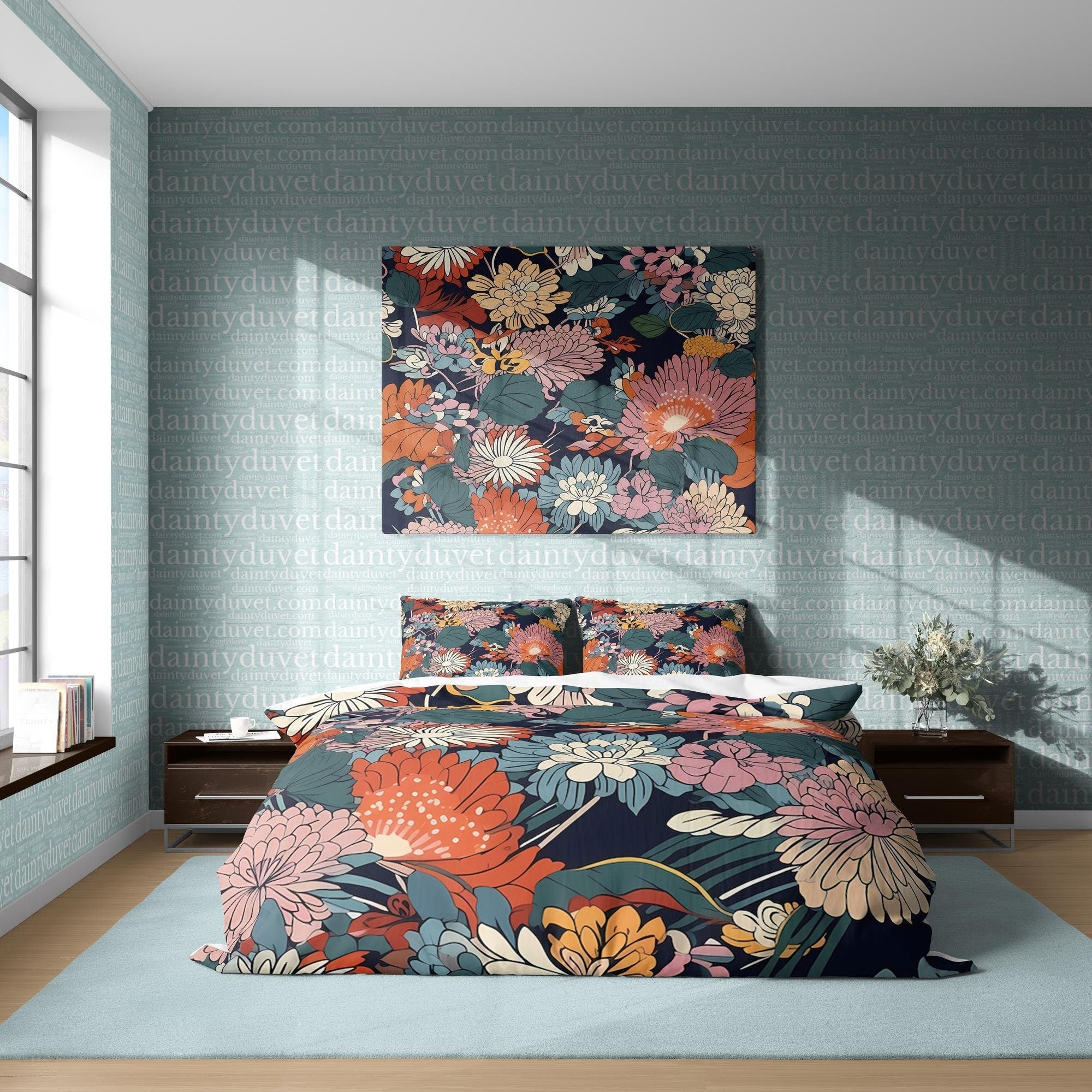 Japanese Bedding Set, Cotton Duvet Cover