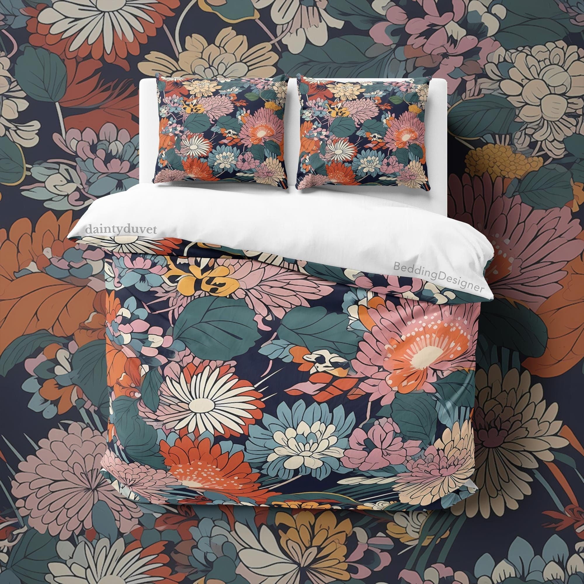 Japanese Bedding Set, Cotton Duvet Cover