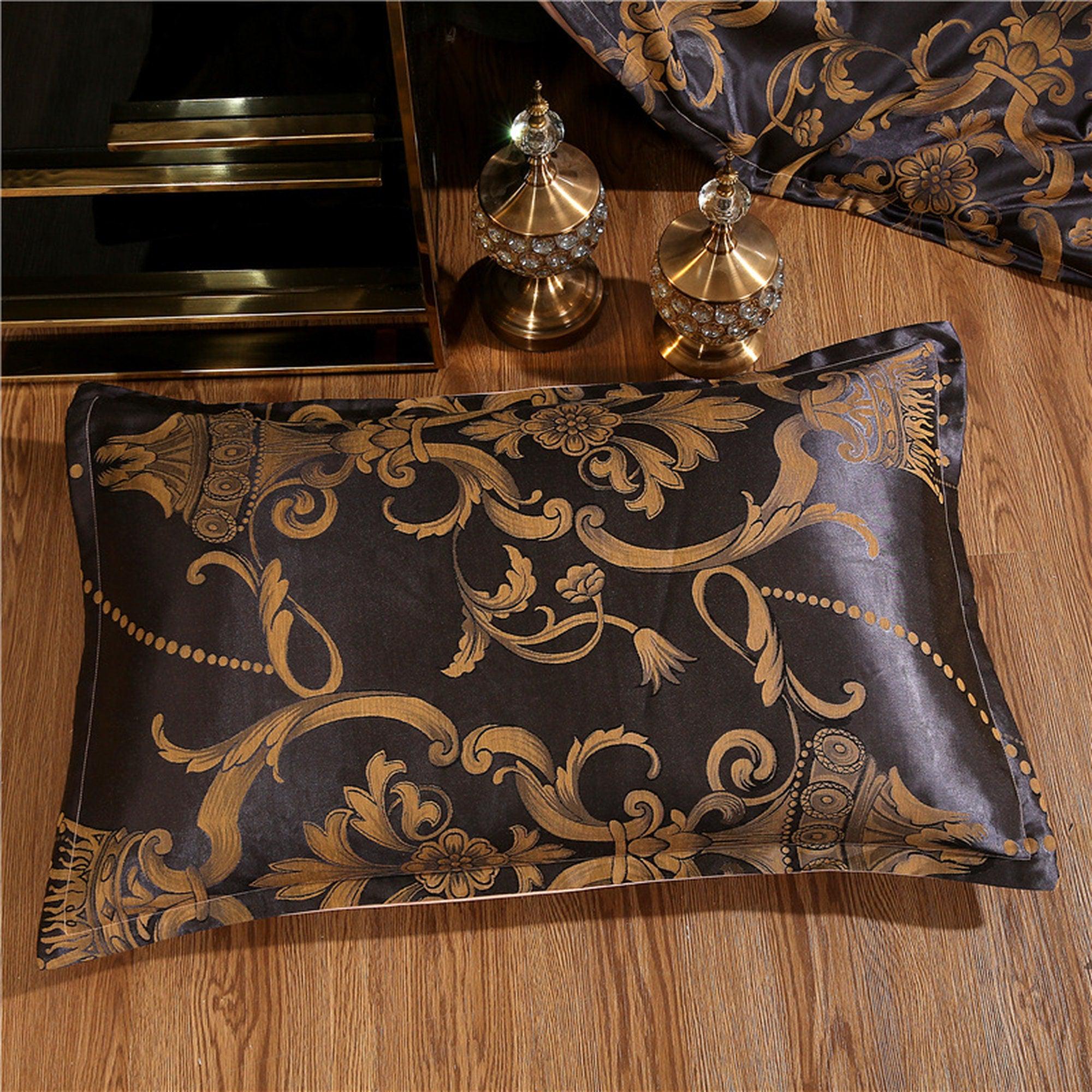 daintyduvet Luxury Duvet Cover Set, Jacquard Fabric Aesthetic Bedding Decorative, Embroidered Bedding Set
