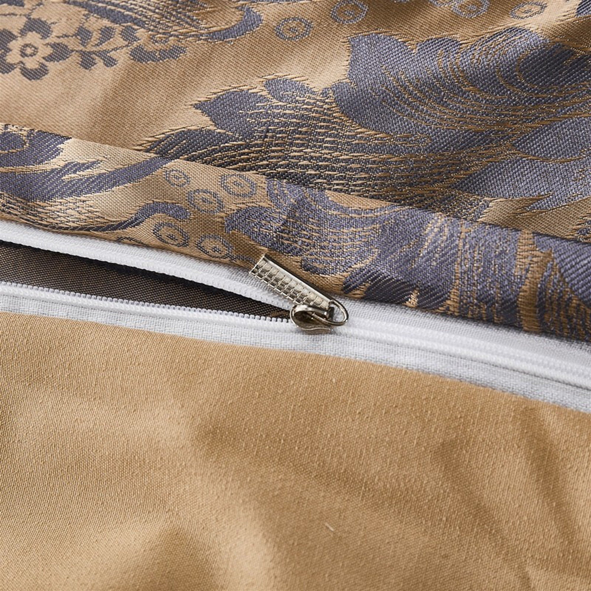 daintyduvet Luxury Gold Grey Victorian Bedding made with Silky Jacquard Fabric, Damask Duvet Cover Set, Designer Bedding, Aesthetic Duvet King Queen